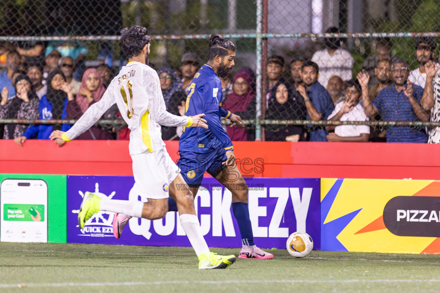 HA Baarah vs HA Maarandhoo in Day 5 of Golden Futsal Challenge 2025 on Thursday, 9th January 2025, in Hulhumale', Maldives 
Photos: Hassan Simah / images.mv