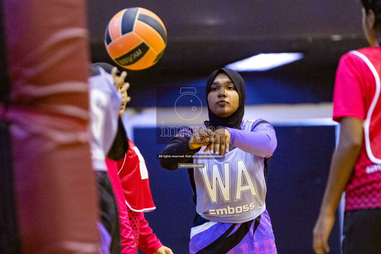 Day2 of 24th Interschool Netball Tournament 2023 was held in Social Center, Male', Maldives on 28th October 2023. Photos: Nausham Waheed / images.mv