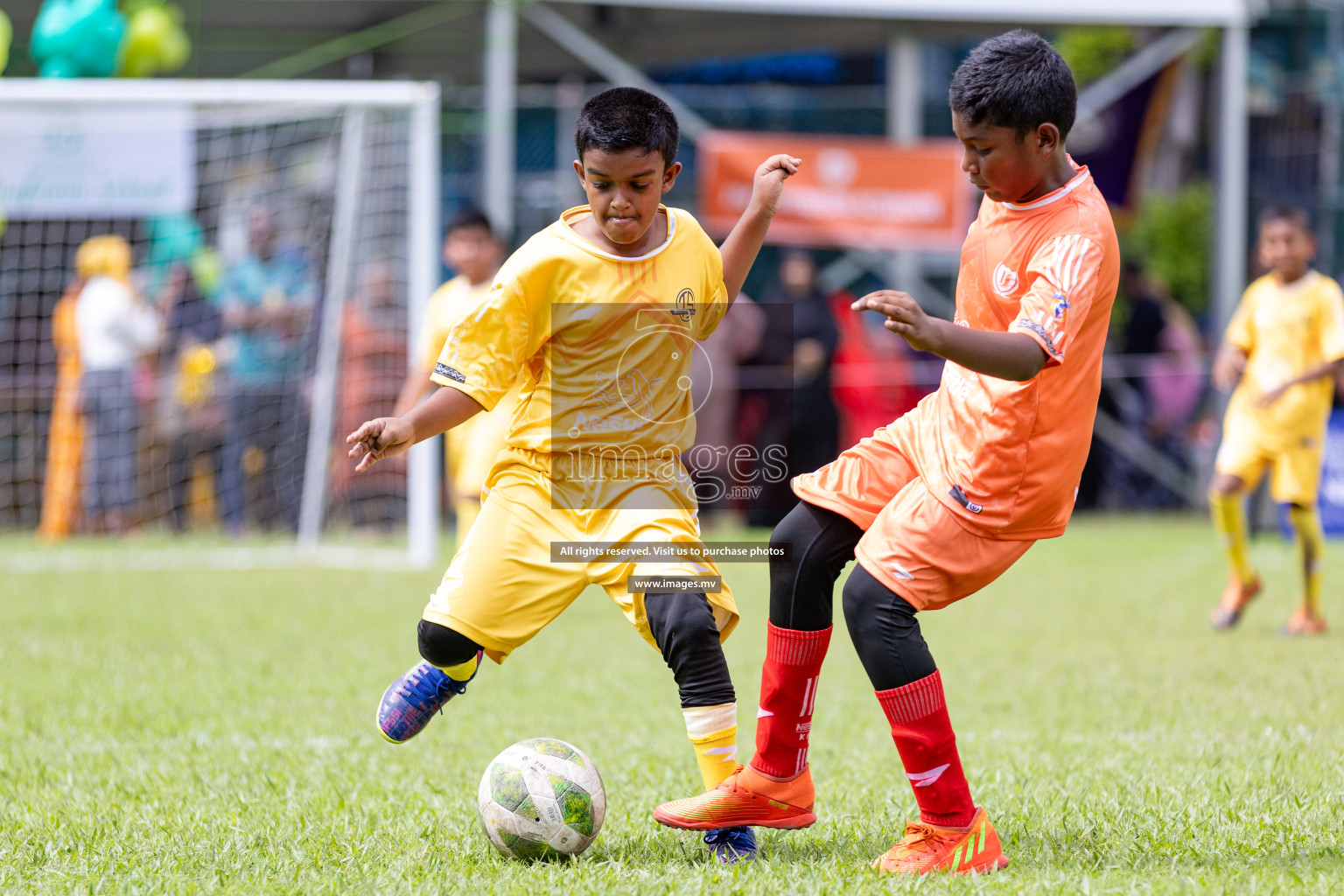 Day 1 of Milo kids football fiesta, held in Henveyru Football Stadium, Male', Maldives on Wednesday, 11th October 2023 Photos: Nausham Waheed/ Images.mv