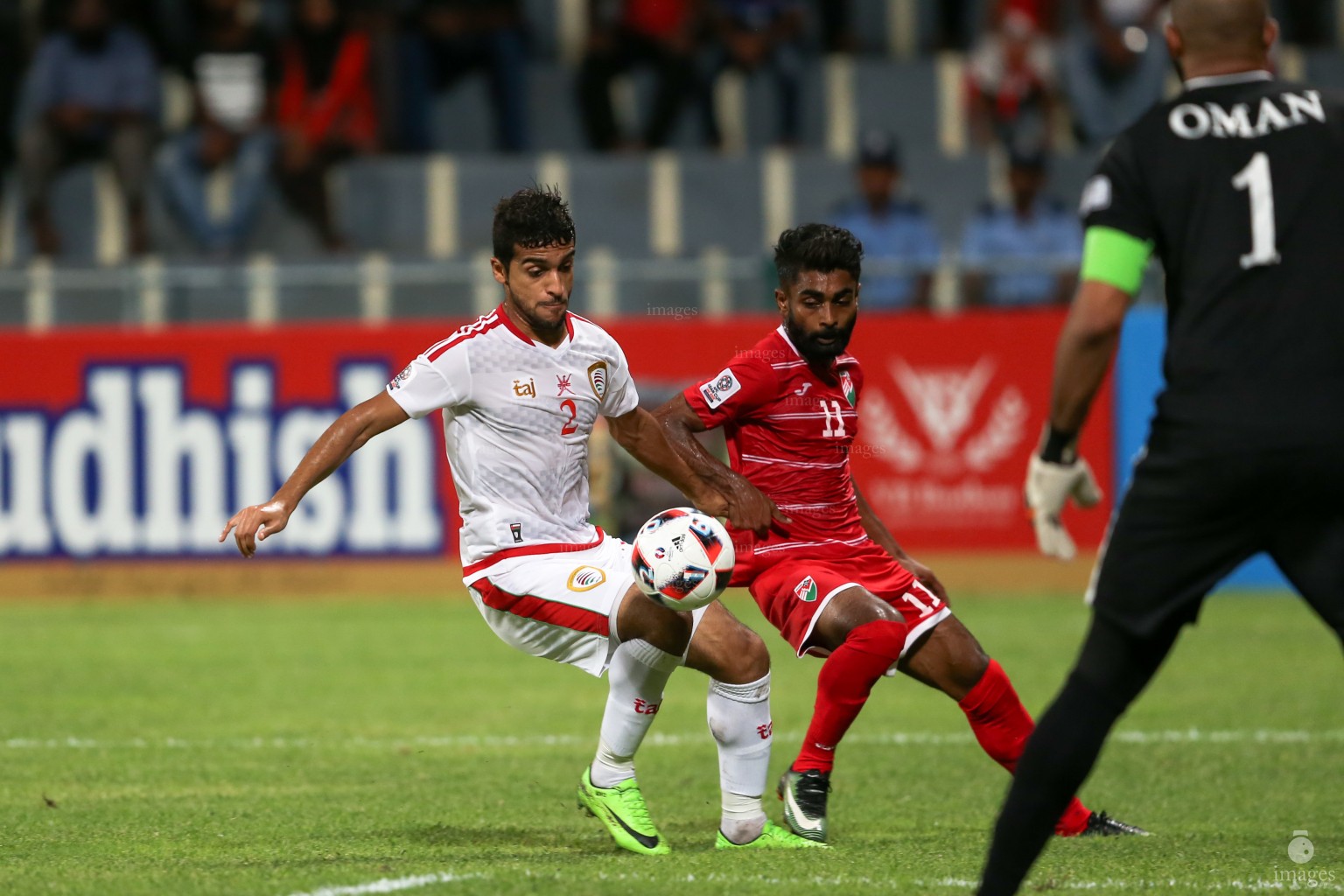 Asian Cup Qualifier between Maldives and Oman in National Stadium, on 10 October 2017 Male' Maldives. ( Images.mv Photo: Abdulla Abeedh )