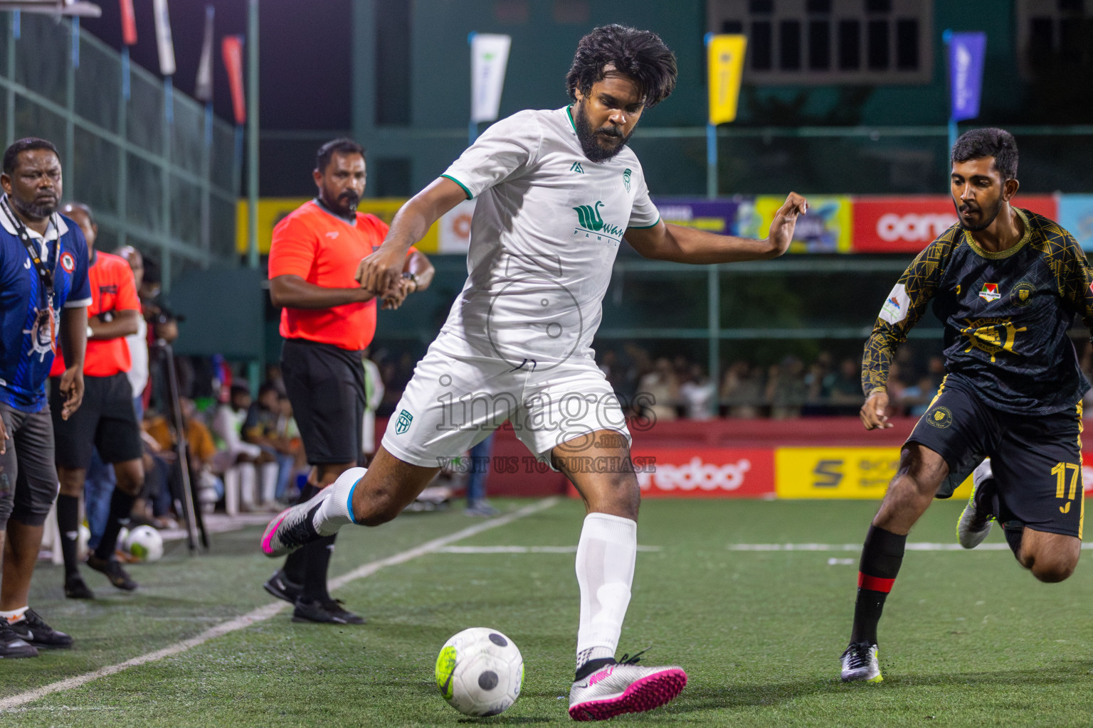 HA Muraidhoo vs HA Maarandhoo in Day 5 of Golden Futsal Challenge 2024 was held on Friday, 19th January 2024, in Hulhumale', Maldives Photos: Mohamed Mahfooz Moosa / images.mv