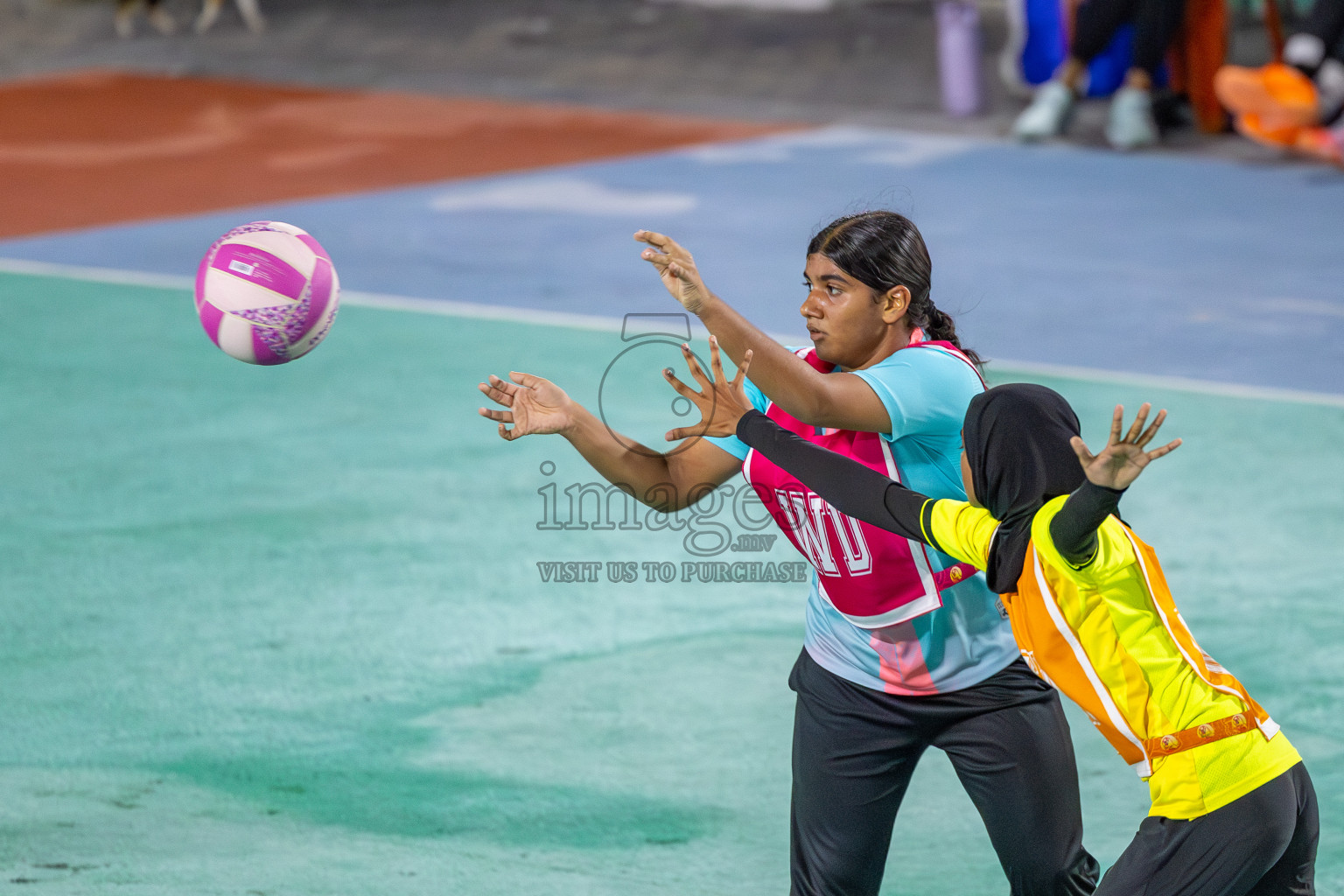 KYRC vs Youth United Sports Club in Division 1 of of National Netball Tournament 2025 held in Ekuveni Netball Court at Male', Maldives on Thursday, 22nd May 2025. Photos: Mohamed Mahfooz Moosa / images.mv