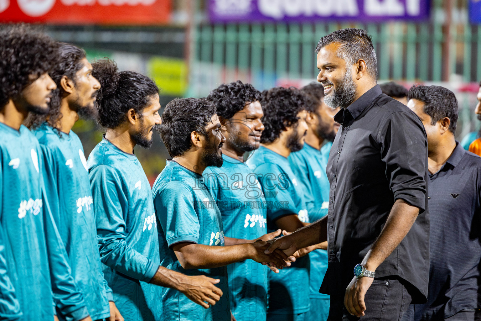 GA. Villingili VS Dhadimagu in zone round on Day 32 of Golden Futsal Challenge 2025 was held on Wednesday , 5th February 2025, in Hulhumale', Maldives. 
Photos: Hassan Simah / images.mv