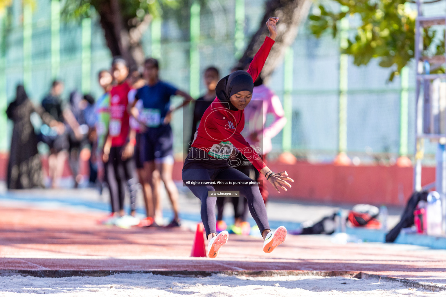 Day 2 of National Athletics Championship 2023 was held in Ekuveni Track at Male', Maldives on Saturday, 25th November 2023. Photos: Nausham Waheed / images.mv