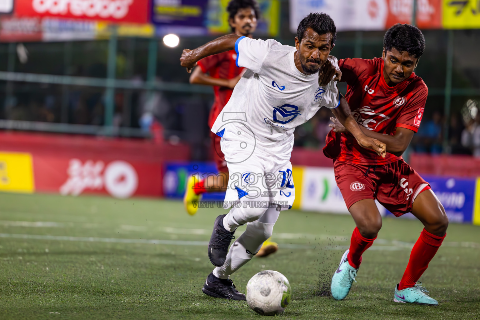 K Gaafaru VS K Huraa in Day 25 of Golden Futsal Challenge 2024 was held on Thursday , 8th February 2024 in Hulhumale', Maldives
Photos: Ismail Thoriq / images.mv