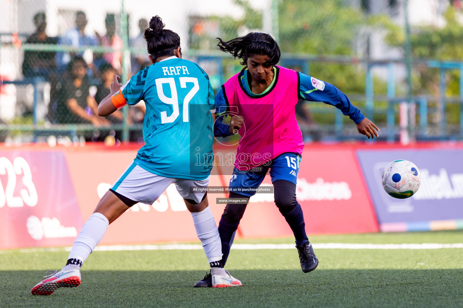 WAMCO vs MACL in 18/30 Futsal Fiesta Classic 2023 held in Hulhumale, Maldives, on Tuesday, 18th July 2023 Photos: Hassan Simah / images.mv