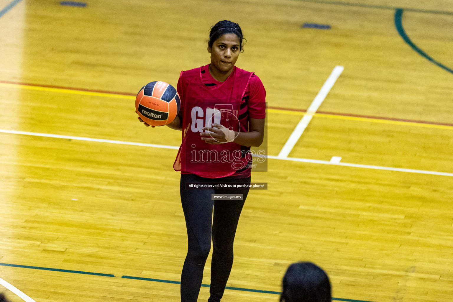 Lorenzo Sports Club vs Vyansa in the Milo National Netball Tournament 2022 on 18 July 2022, held in Social Center, Male', Maldives. Photographer: Shuu, Hassan Simah / Images.mv