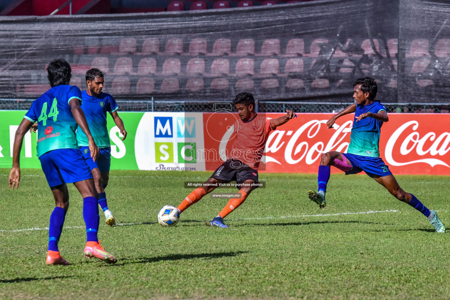 Club Eagles vs Super United sports in the FA Cup 2022 on 15th Aug 2022, held in National Football Stadium, Male', Maldives Photos: Nausham Waheed / Images.mv