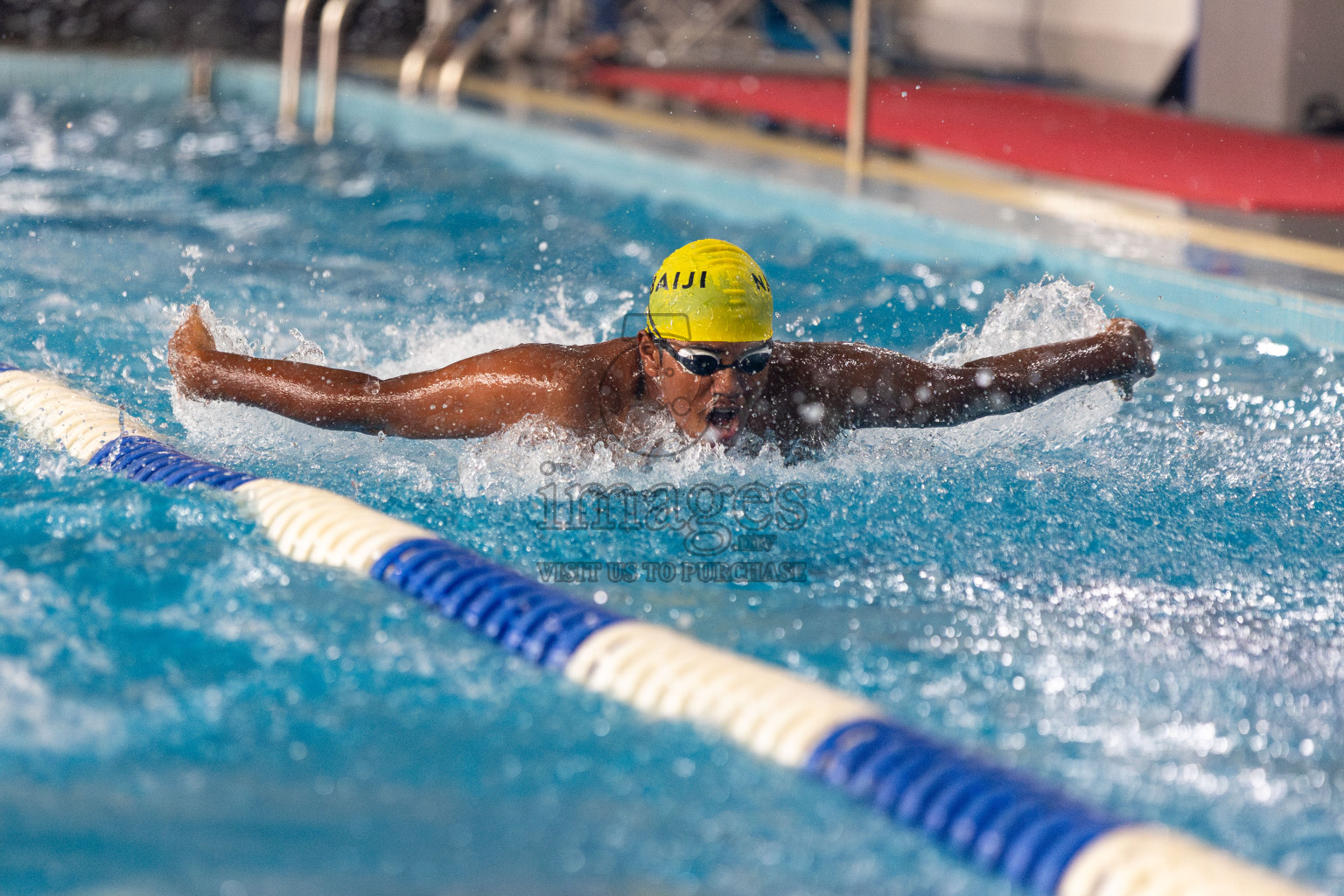 Day 3 of National Swimming Competition 2024 held in Hulhumale', Maldives on Sunday, 15th December 2024. 
Photos: Hassan Simah / images.mv