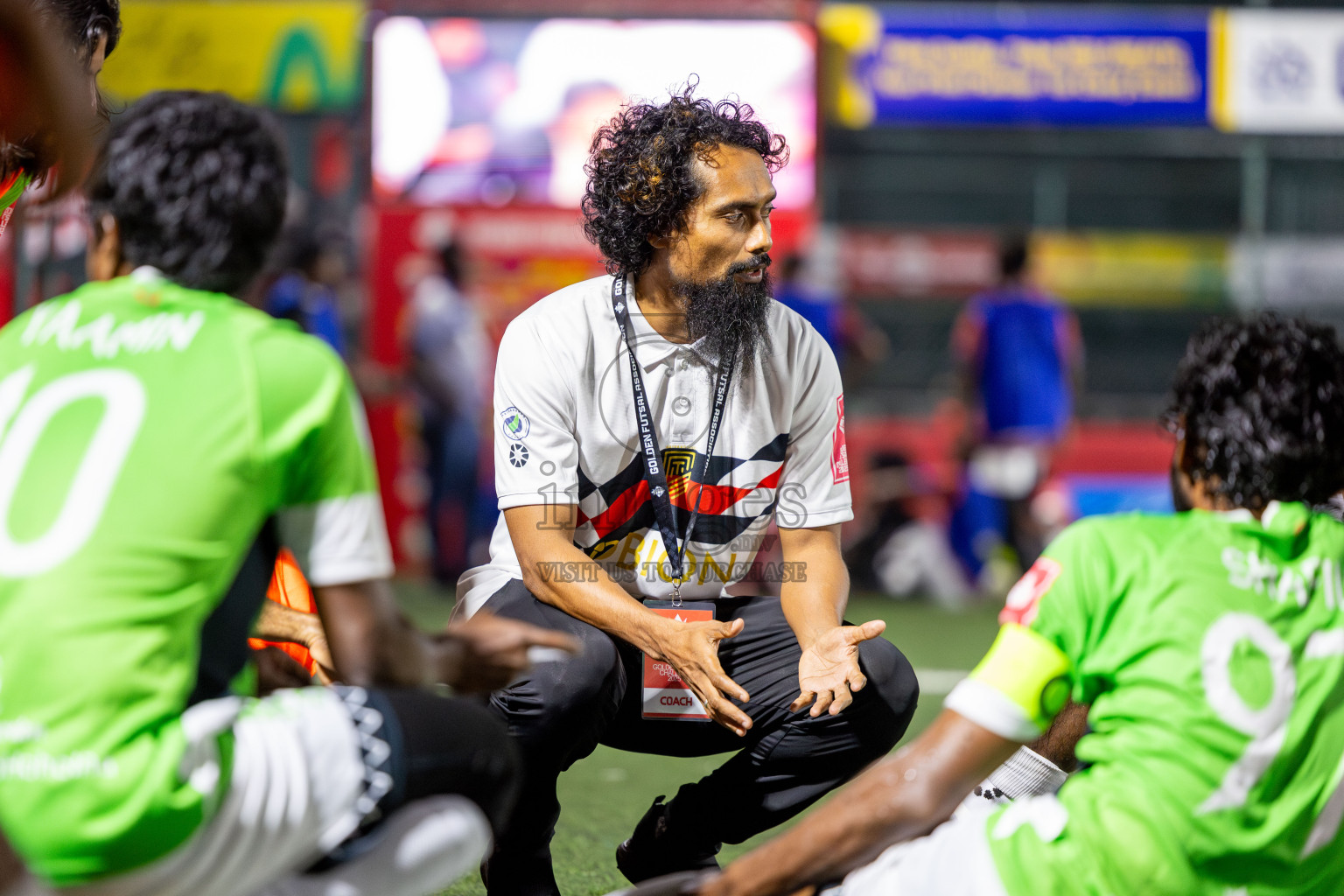 HDh Naivaadhoo vs HDh Nellaidhoo in Day 13 of Golden Futsal Challenge 2025 was held on Friday, 17th January 2025, in Hulhumale', Maldives. Photos: Nausham Waheed / images.mv