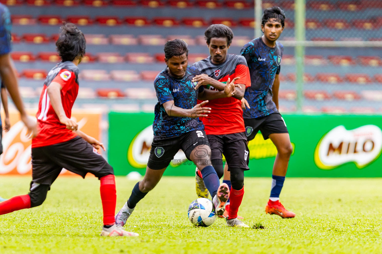 TC Sports Club vs Super United Sports in Day 5 of Under 19 Youth Championship 2024 was held at National Stadium in Male', Maldives on Sunday, 23rd June 2024. Photos: Nausham Waheed / images.mv