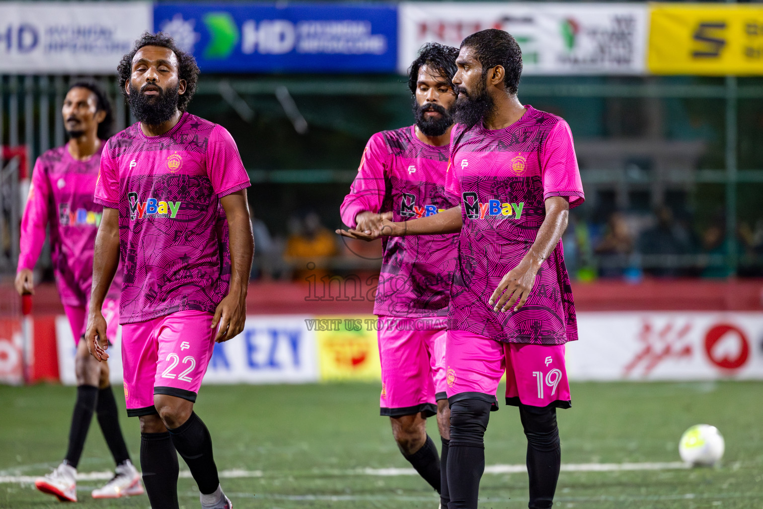 Maafannu VS B. Eydhafushi in Round of 16 on Day 40 of Golden Futsal Challenge 2024 which was held on Tuesday, 27th February 2024, in Hulhumale', Maldives Photos: Hassan Simah / images.mv