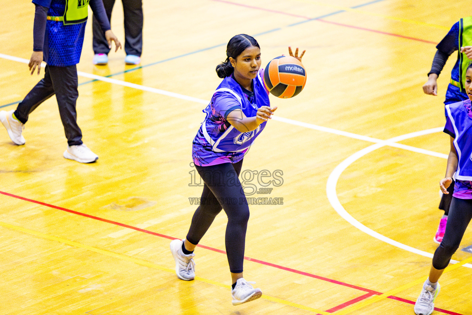 Day 2 of 21st National Netball Tournament was held in Social Canter at Male', Maldives on Thursday, 10th May 2024. Photos: Nausham Waheed / images.mv