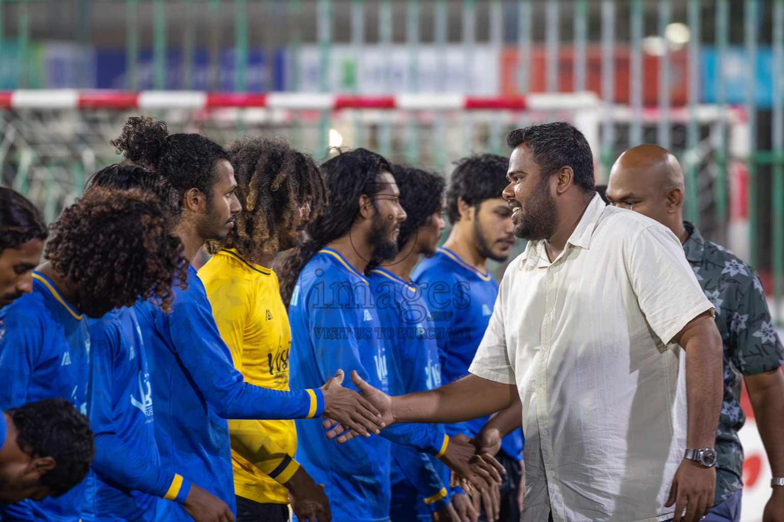 K. Maafushi vs K. Kaashidhoo in Day 28 of Golden Futsal Challenge 2024 was held on Sunday , 11th February 2024 in Hulhumale', Maldives Photos: Mohamed Mahfooz Moosa / images.mv