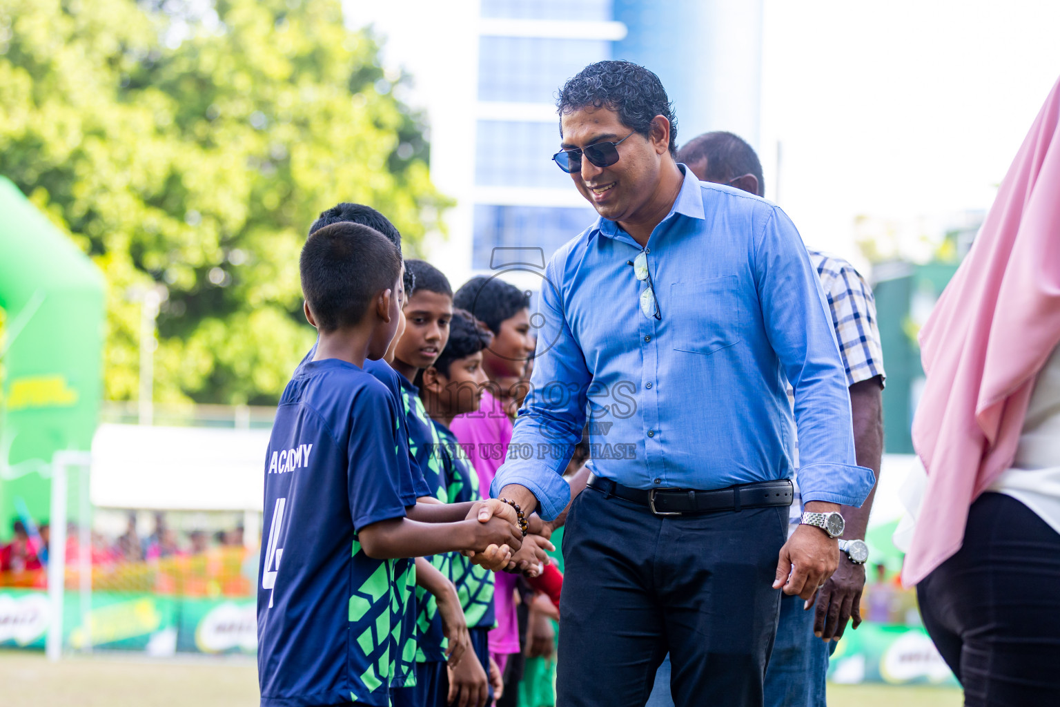 Day 4 of MILO Academy Championship 2024 - U12 was held at Henveiru Grounds in Male', Maldives on Sunday, 7th July 2024. Photos: Nausham Waheed / images.mv