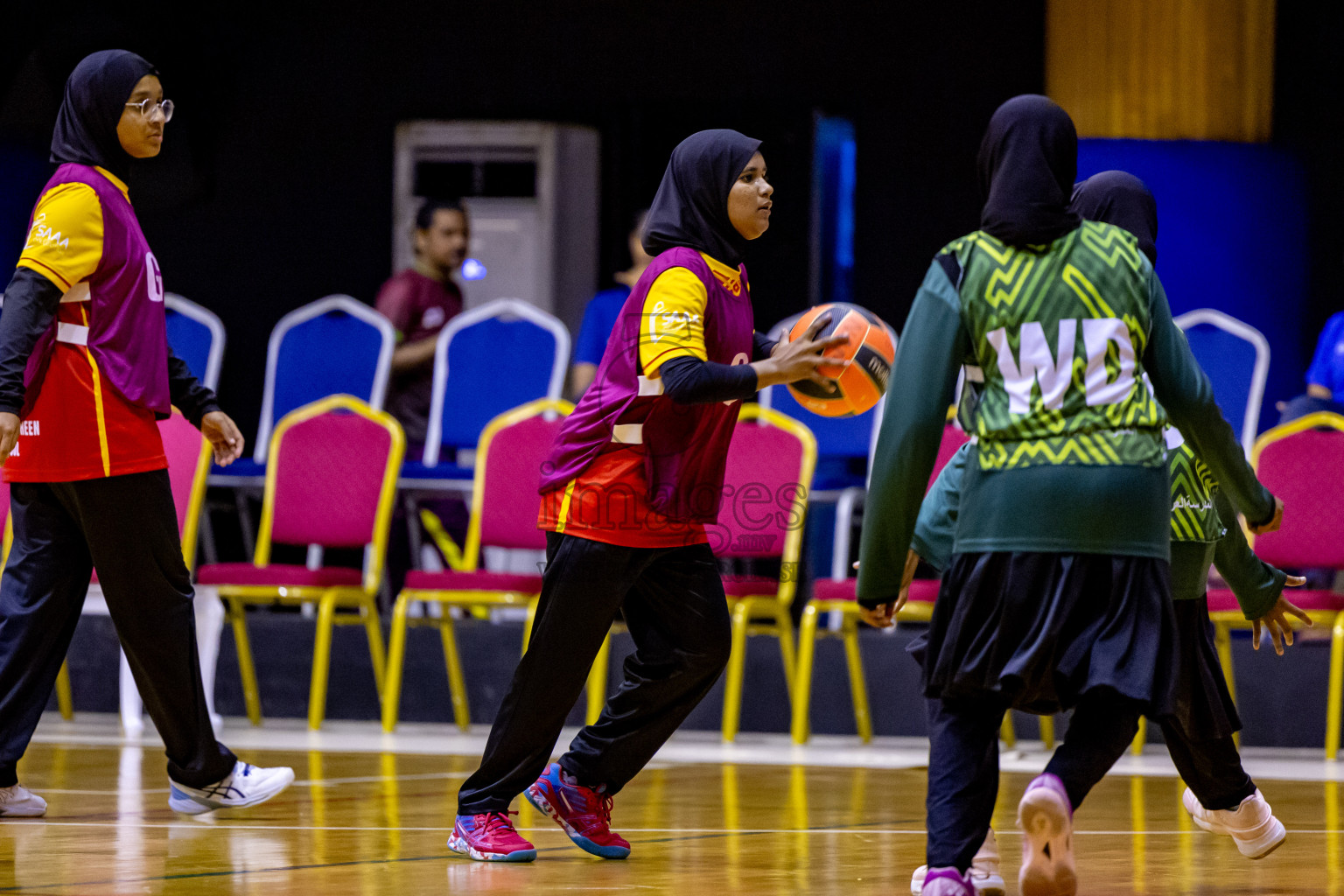 Day 7 of 25th Inter-School Netball Tournament was held in Social Center at Male', Maldives on Saturday, 17th August 2024. Photos: Nausham Waheed / images.mv