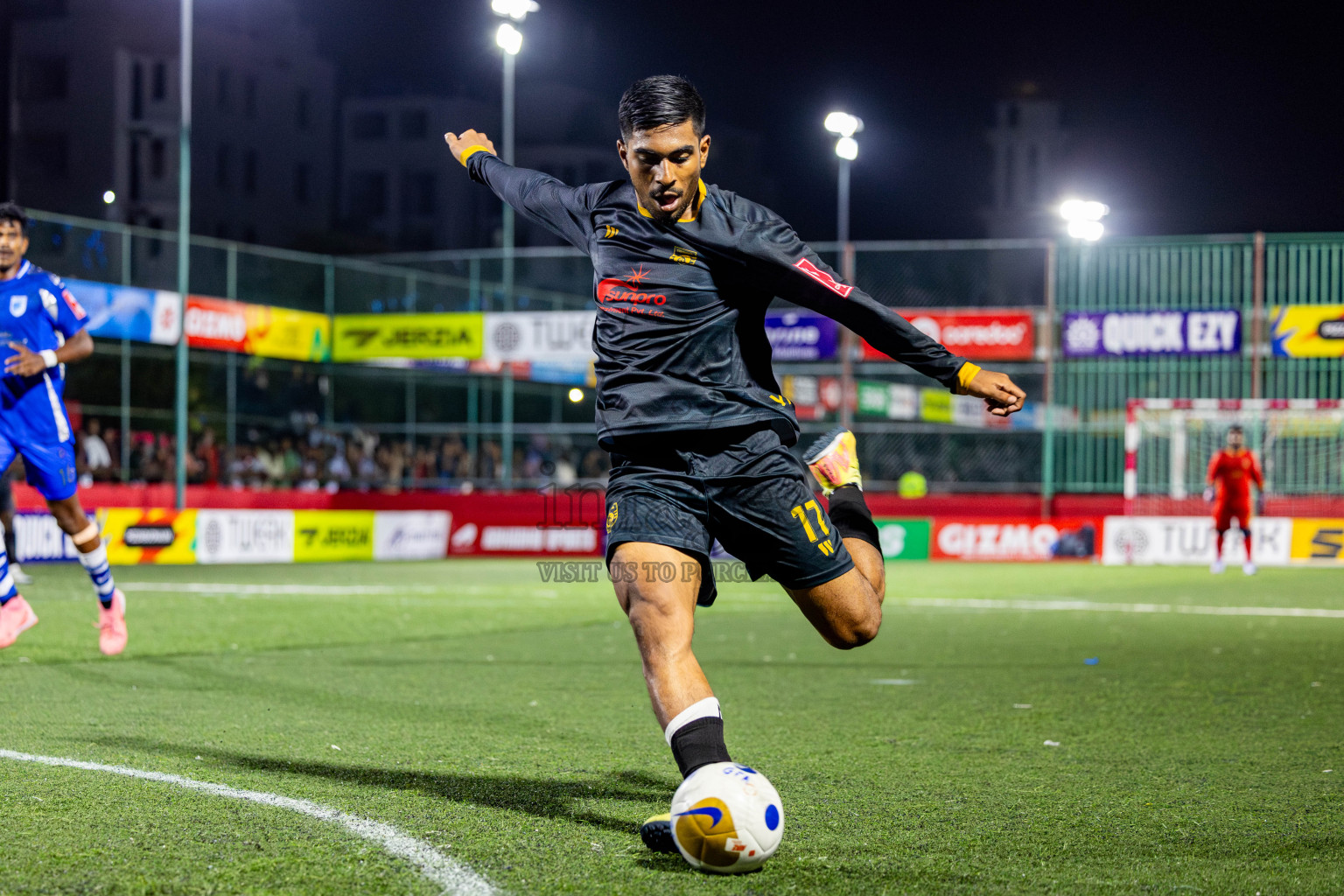 ADh Mandhoo vs AA Mathiveri in zone round Day 30 of Golden Futsal Challenge 2025 was held on Monday , 3rd February 2025, in Hulhumale', Maldives. Photos: Nausham Waheed / images.mv