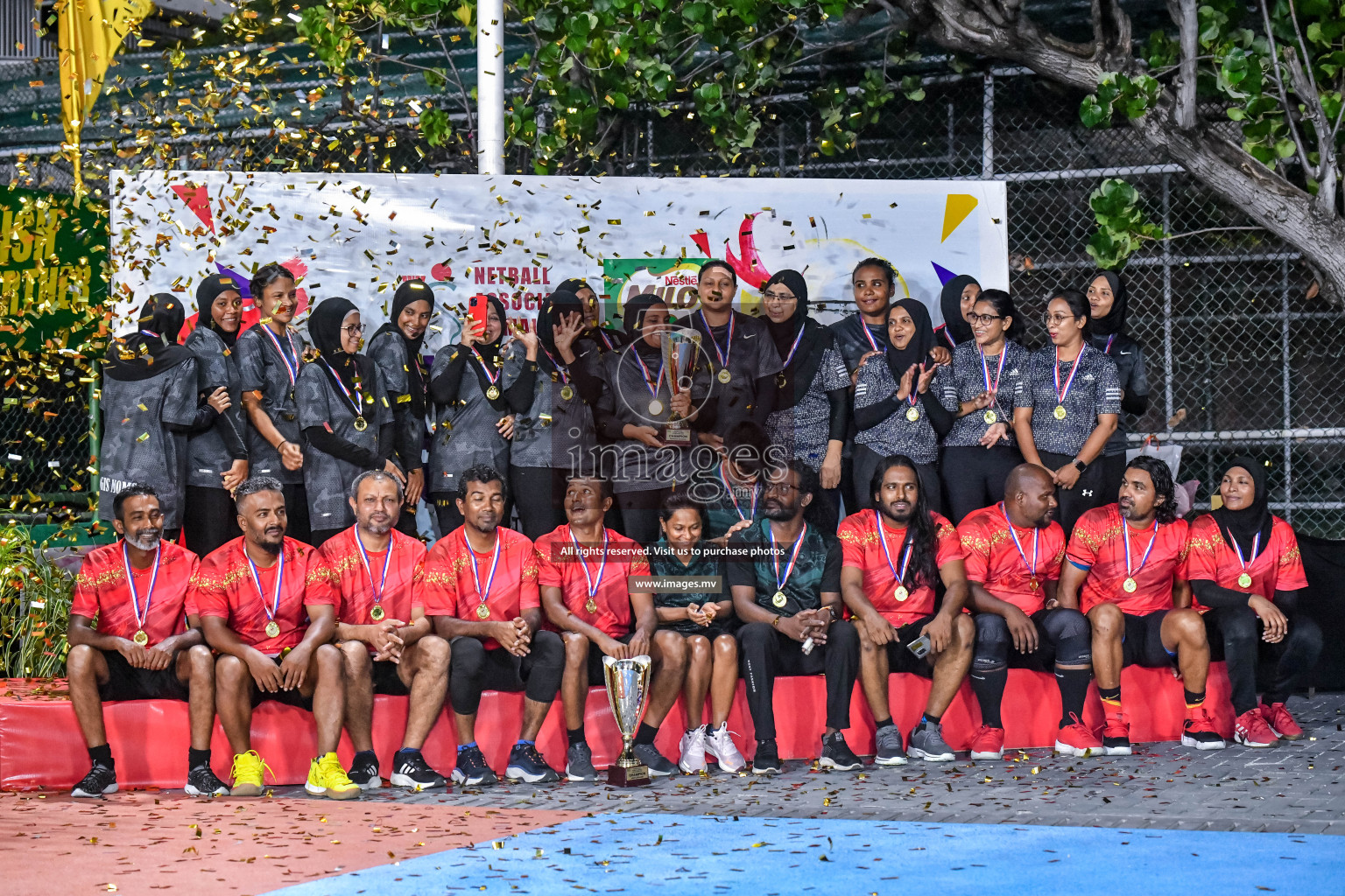 Final of Inter-School Parents Netball Tournament was held in Male', Maldives on 4th December 2022. Photos: Nausham Waheed / images.mv