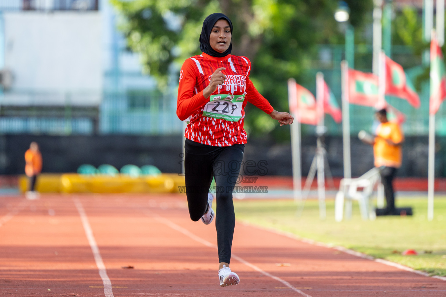 Day 2 of 33rd National Athletics Championship was held in Ekuveni Track at Male', Maldives on Friday, 6th September 2024.
Photos: Ismail Thoriq  / images.mv