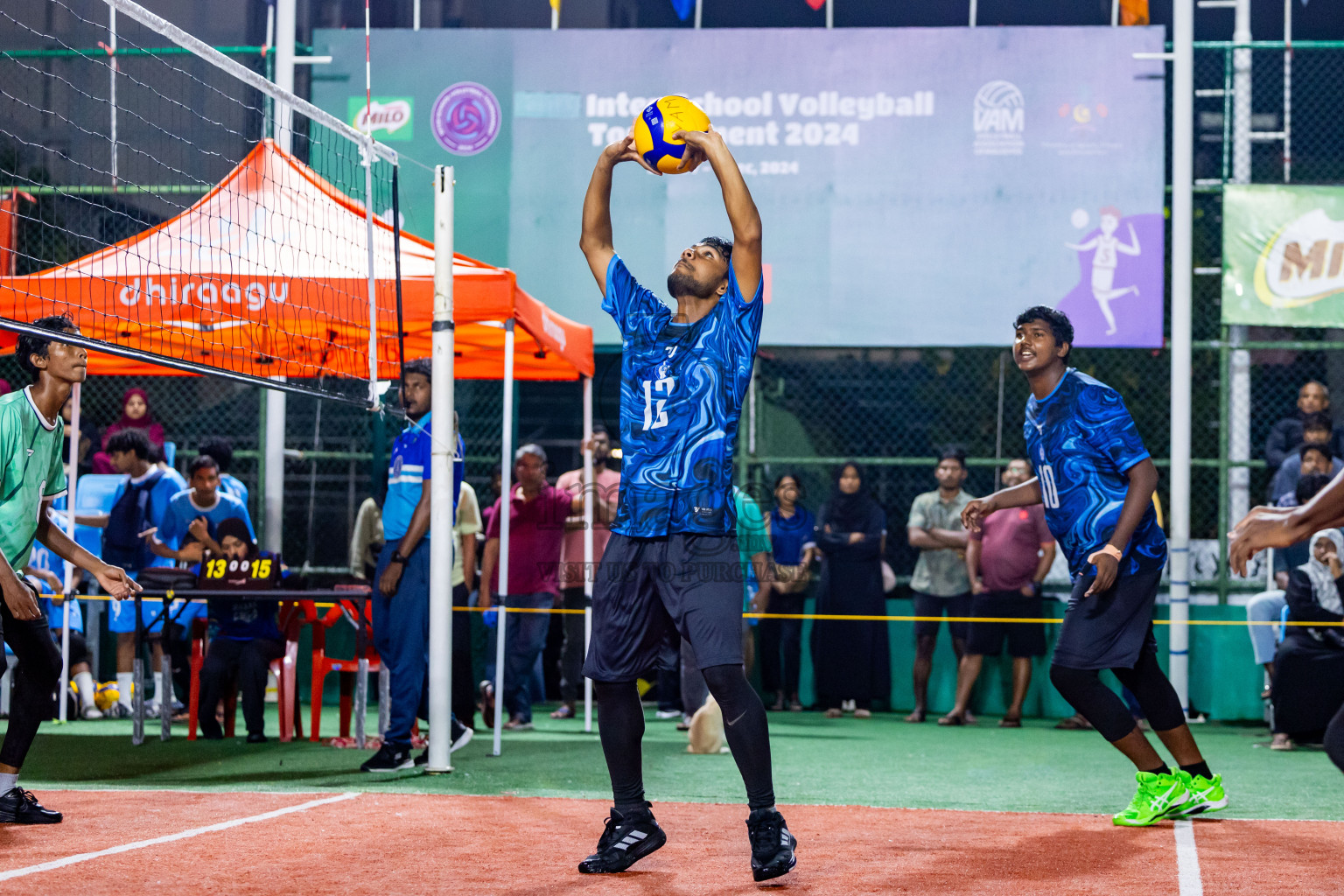 Day 2 of Interschool Volleyball Tournament 2024 was held in Ekuveni Volleyball Court at Male', Maldives on Sunday, 24th November 2024. Photos: Nausham Waheed / images.mv