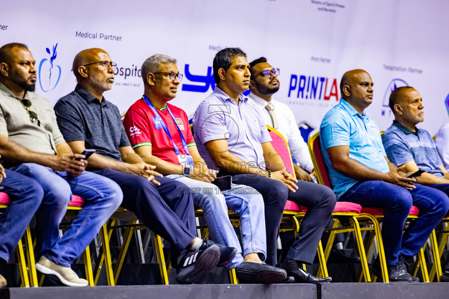 Sri Lanka vs Maldives in Semi Final of CAVA U20 Woman's Volleyball Championship 2024 was held in Social Center, Male', Maldives on 22nd July 2024. Photos: Nausham Waheed / images.mv