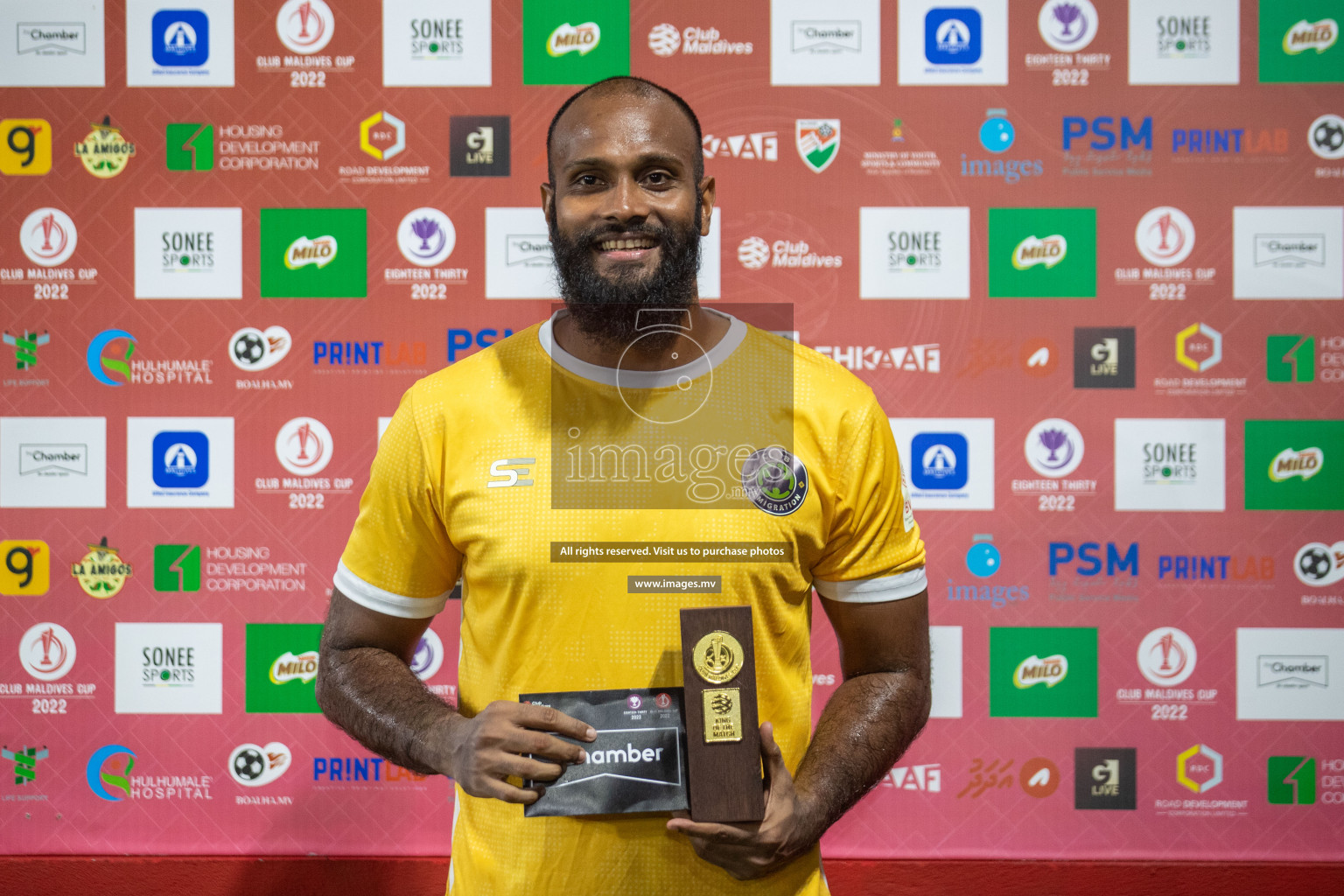 Club Immigration vs Muleeaage RC in Club Maldives Cup 2022 was held in Hulhumale', Maldives on Sunday, 16th October 2022. Photos: Hassan Simah/ images.mv