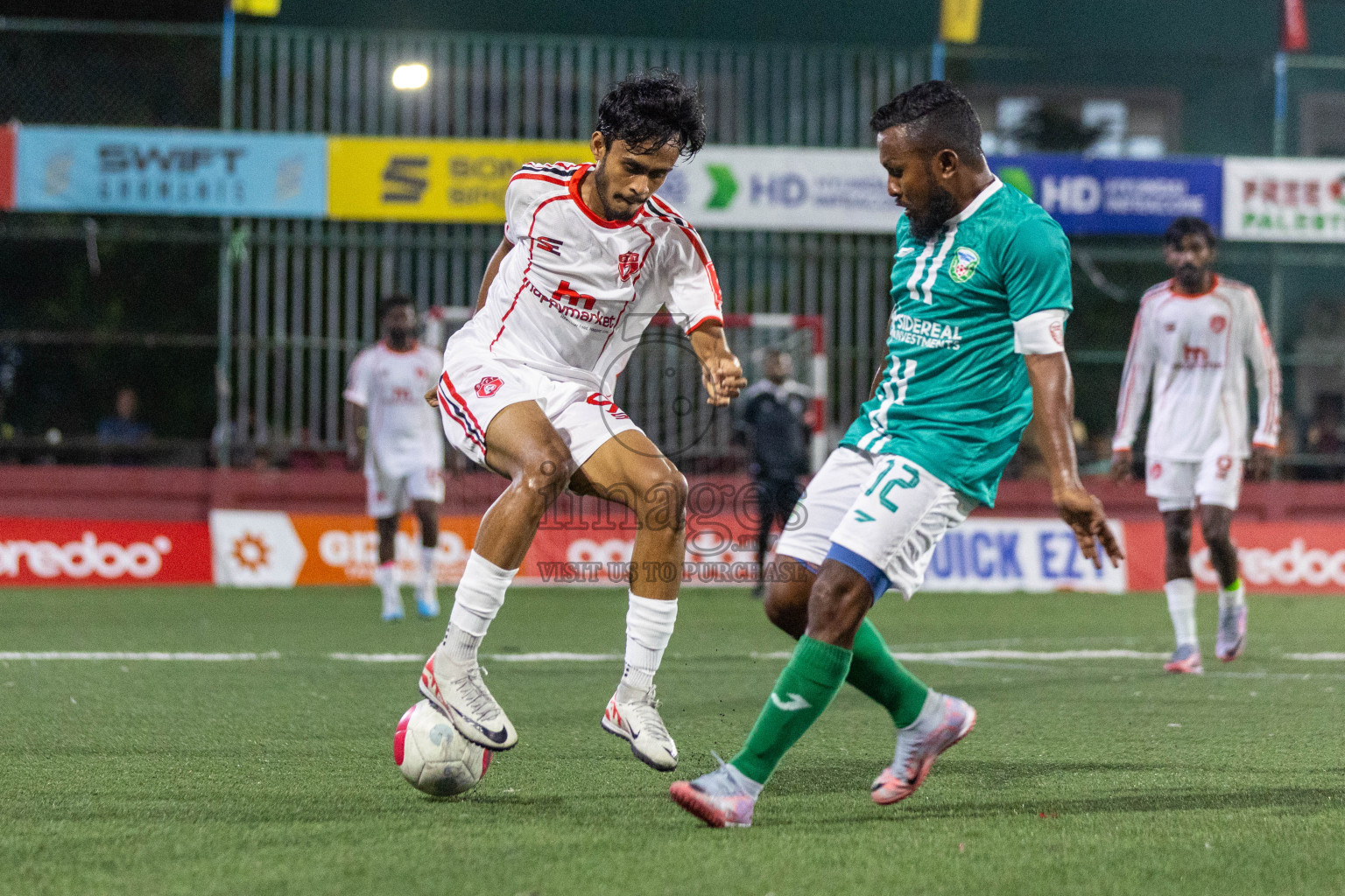 S Maradhoofeydhoo vs S Feydhoo in Day 18 of Golden Futsal Challenge 2024 was held on Thursday, 1st February 2024, in Hulhumale', Maldives Photos: Nausham Waheed, / images.mv