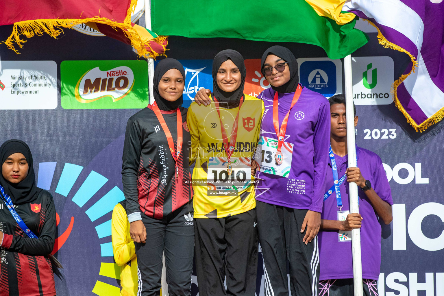 Day three of Inter School Athletics Championship 2023 was held at Hulhumale' Running Track at Hulhumale', Maldives on Tuesday, 16th May 2023. Photos: Nausham Waheed / images.mv