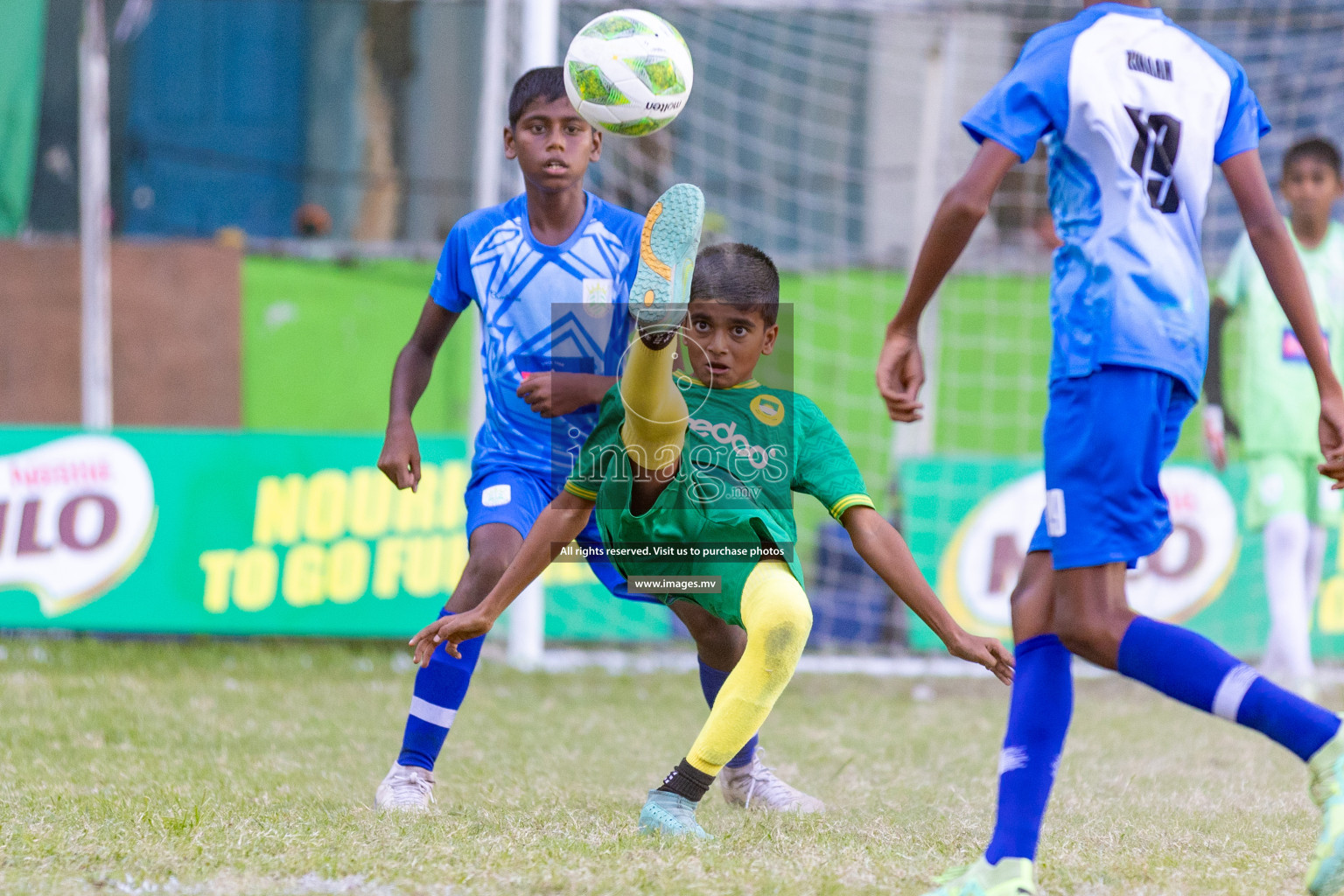 Day 2 of MILO Academy Championship 2023 (U12) was held in Henveiru Football Grounds, Male', Maldives, on Saturday, 19th August 2023. Photos: Nausham Waheedh / images.mv