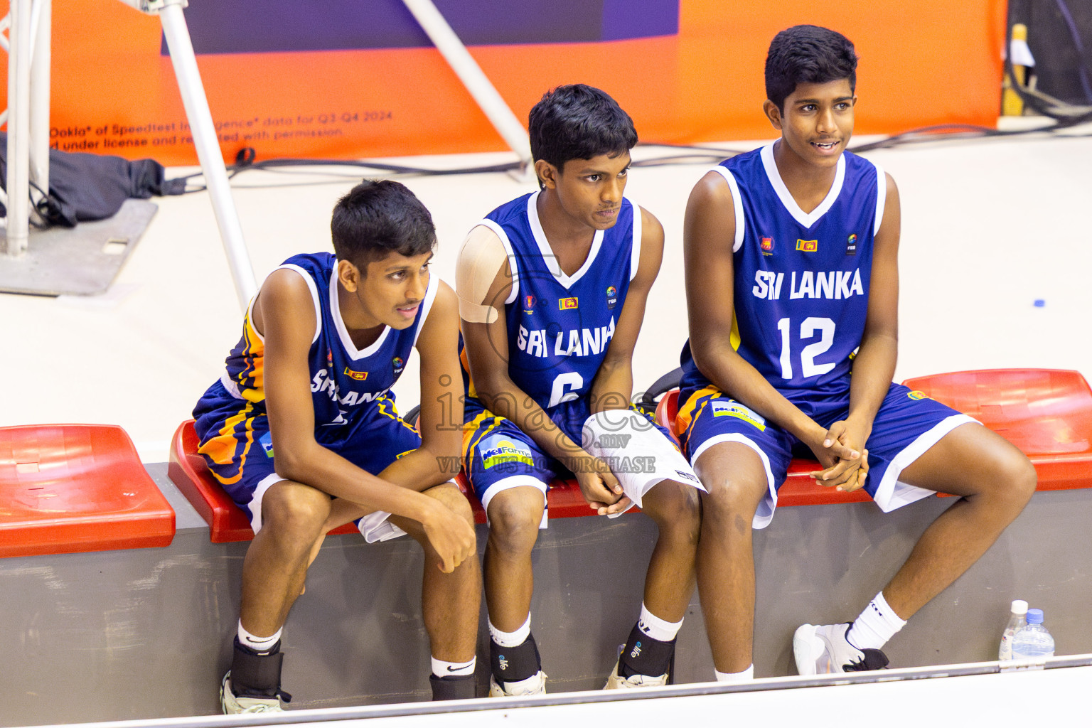 Sri Lanka vs Bangladesh in Day 2 of Under 16 Asian Cup SABA Qualifiers 2025 was held in Social Center, Male', Maldives on Friday, 13th June 2025. Photos: Nausham Waheed / images.mv