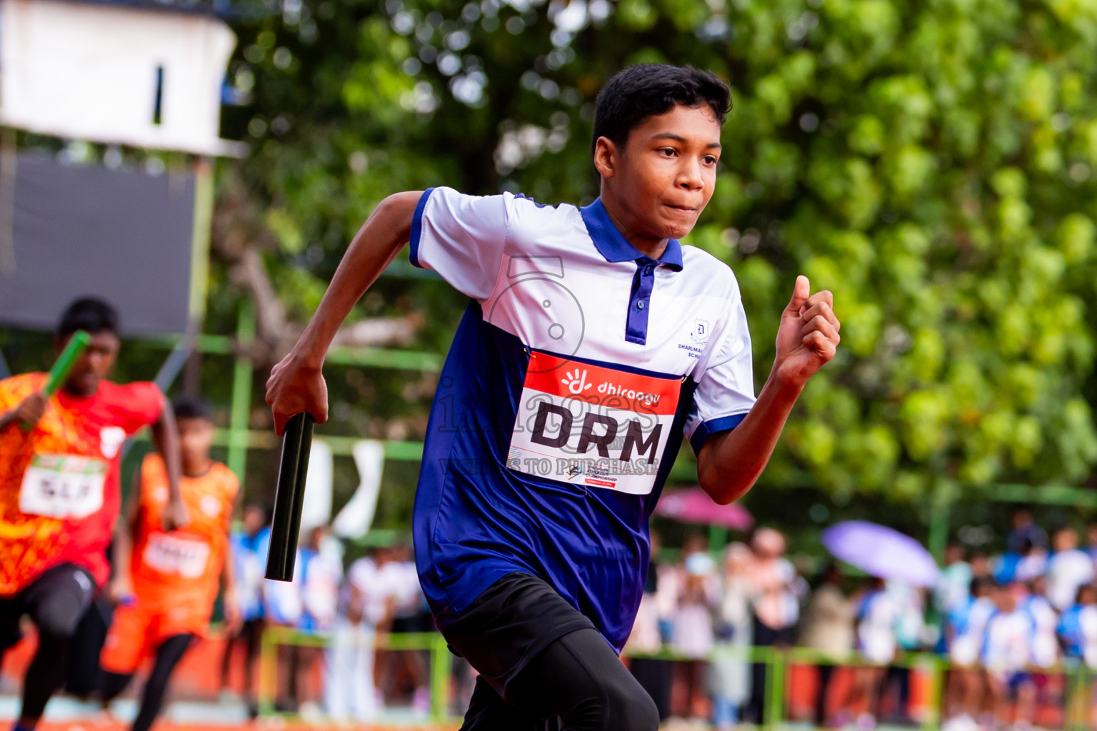 Day 6 of Inter-school Athletics Championship 2025 held in Ekuveni Synthetic Track, Male', Maldives on Sunday, 12th October 2025. Photos by: Nausham Waheed / Images.mv