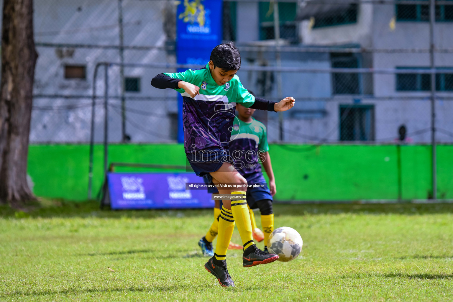 Day 1 of Milo Kids Football Fiesta 2022 was held in Male', Maldives on 19th October 2022. Photos: Nausham Waheed/ images.mv