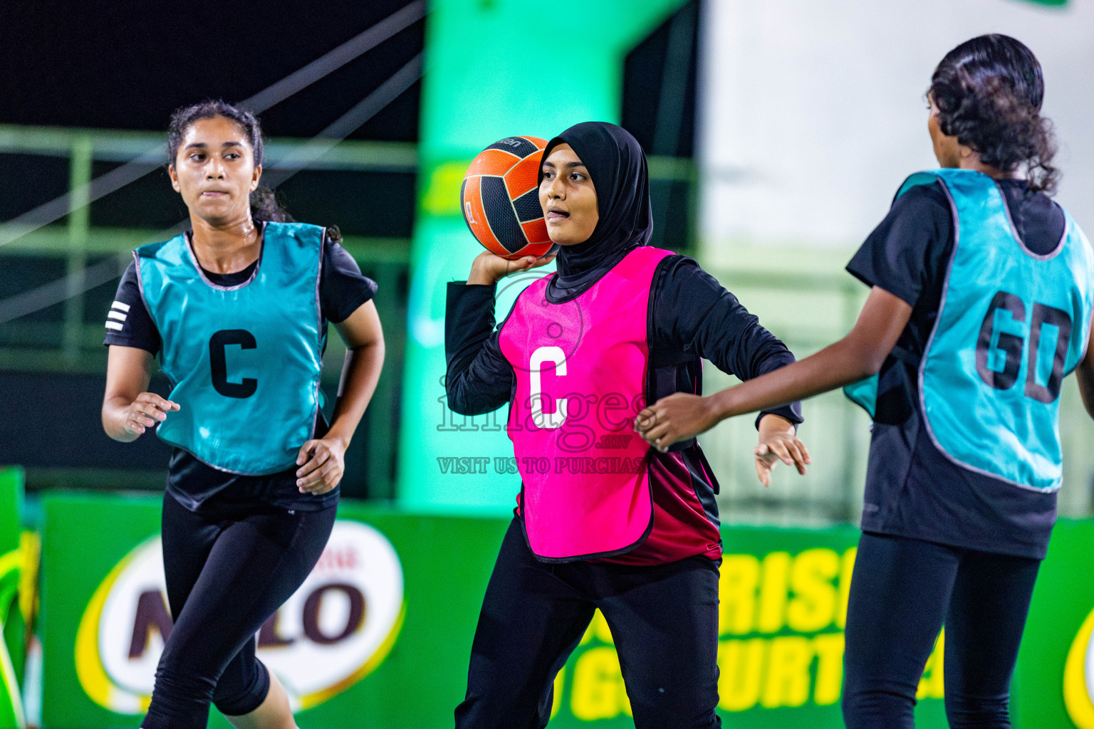 Final of MILO 3x3 Netball Challenge 2024 was held in Ekuveni Netball Court at Male', Maldives on Thursday, 20th March 2024. Photos: Nausham Waheed / images.mv