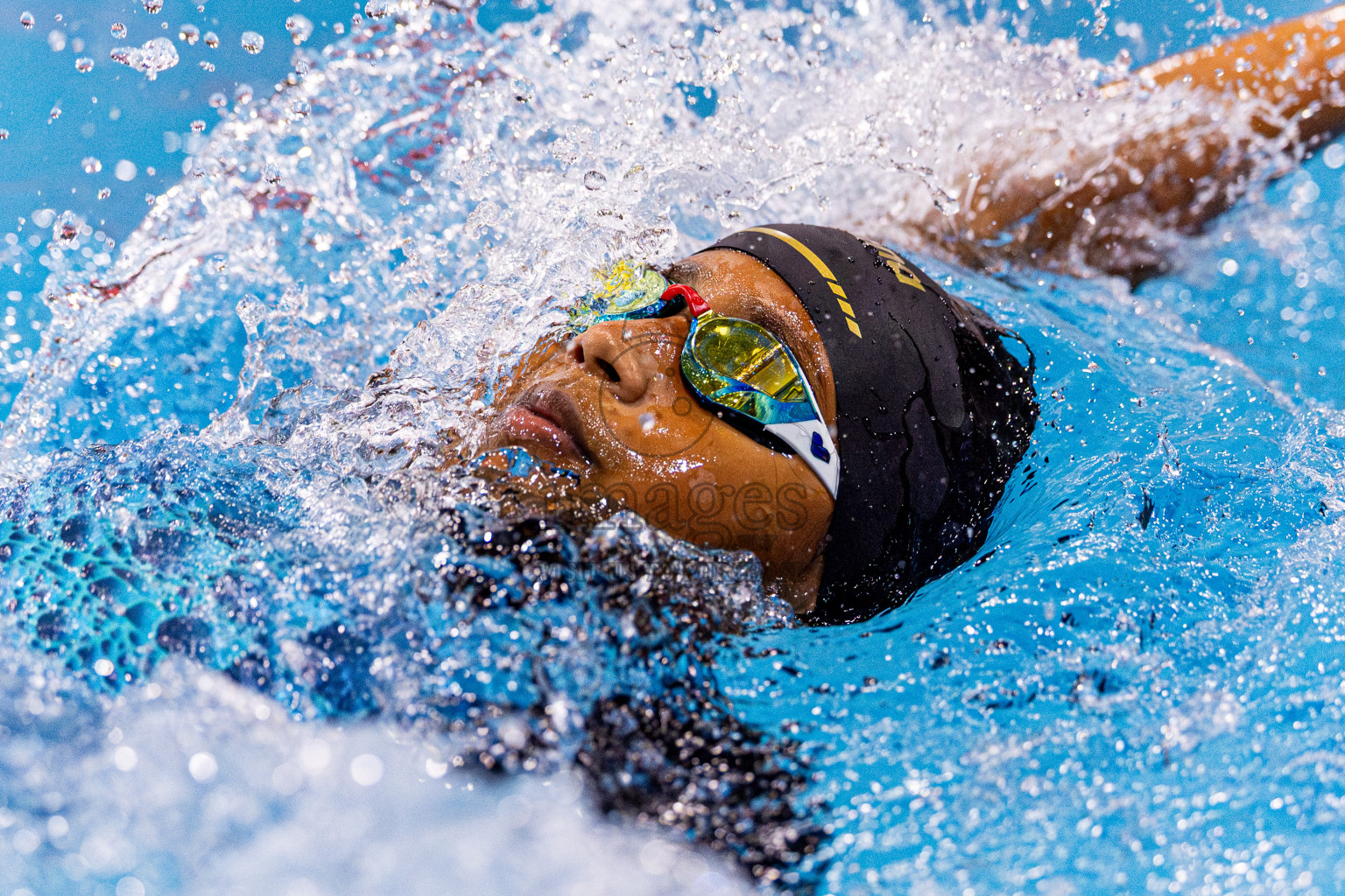 Day 4 of 1st National Short Course Swimming Competition held in Hulhumale', Maldives on Tuesday, 17th June 2025. Photos: Nausham Waheed / images.mv