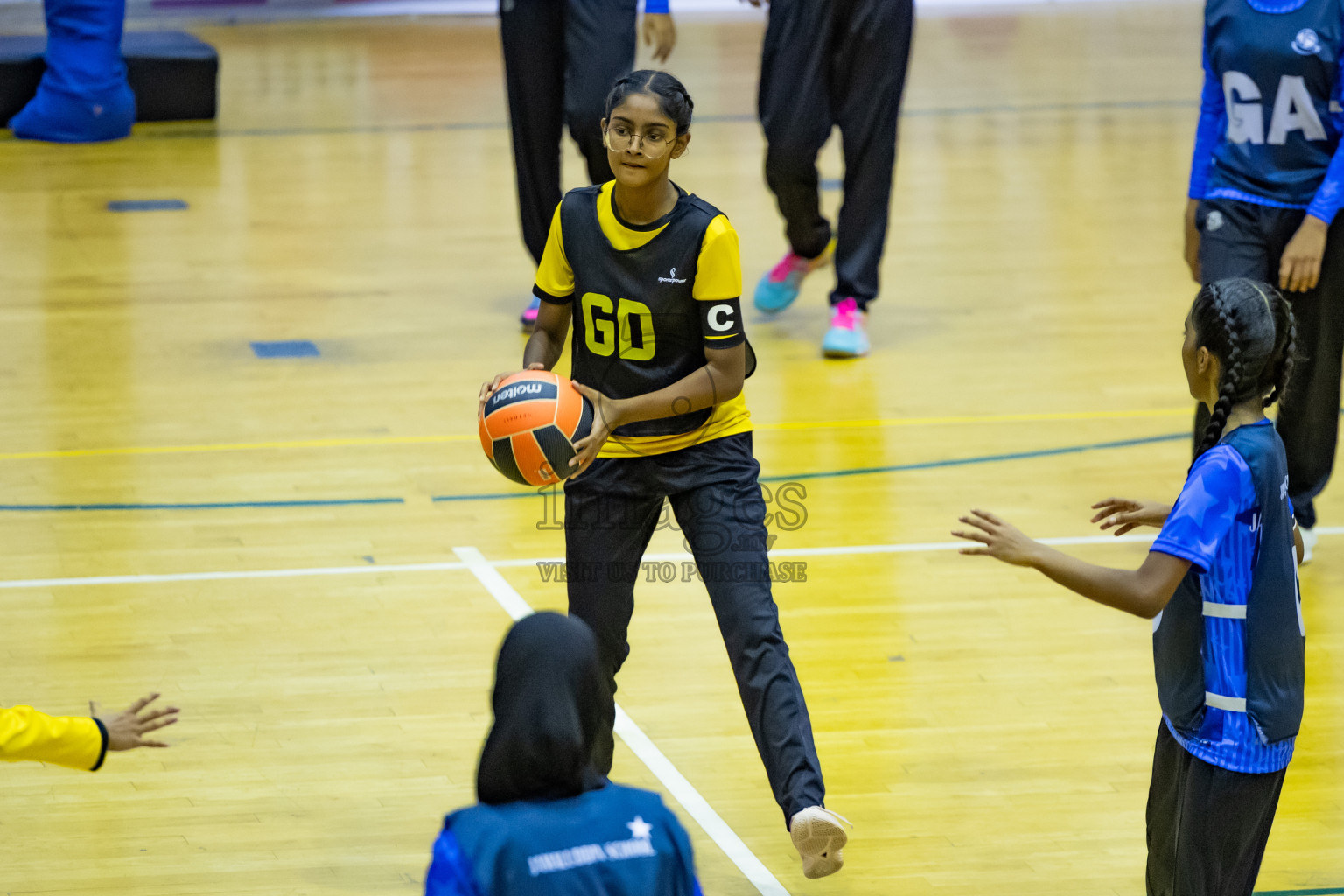 Day 12 of 25th Inter-School Netball Tournament was held in Social Center at Male', Maldives on Thursday, 22nd August 2024.