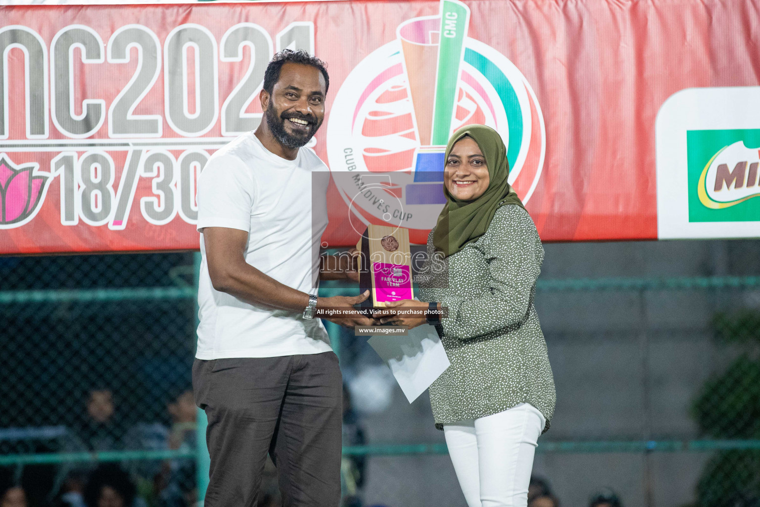 Ports Limited vs WAMCO - in the Finals 18/30 Women's Futsal Fiesta 2021 held in Hulhumale, Maldives on 18 December 2021. Photos by Nausham Waheed & Shuu Abdul Sattar