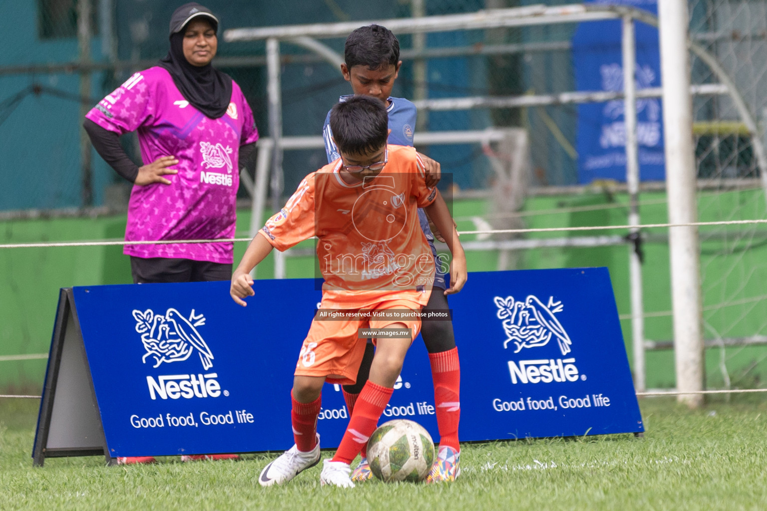 Day 1 of Nestle kids football fiesta, held in Henveyru Football Stadium, Male', Maldives on Wednesday, 11th October 2023 Photos: Shut Abdul Sattar/ Images.mv