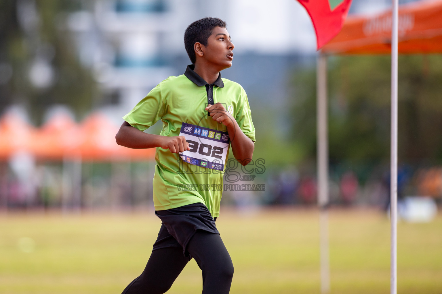 Day 3 of MWSC Interschool Athletics Championships 2024 held in Hulhumale Running Track, Hulhumale, Maldives on Monday, 11th November 2024. 
Photos by: Hassan Simah / Images.mv