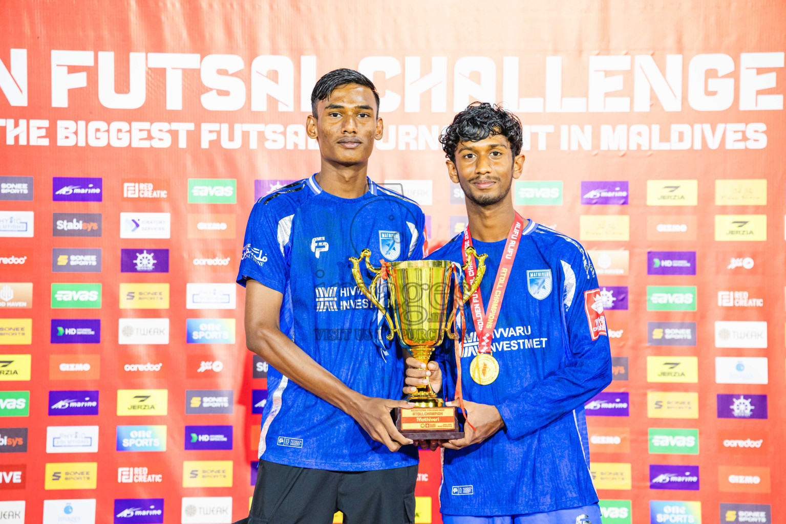 AA. Mathiveri VS AA. Thoddoo in Atoll Round Final on Day 20 of Golden Futsal Challenge 2025 was held on Thursday, 23rd January 2025, in Hulhumale', Maldives. Photos: Abdulla Abeed / images.mv