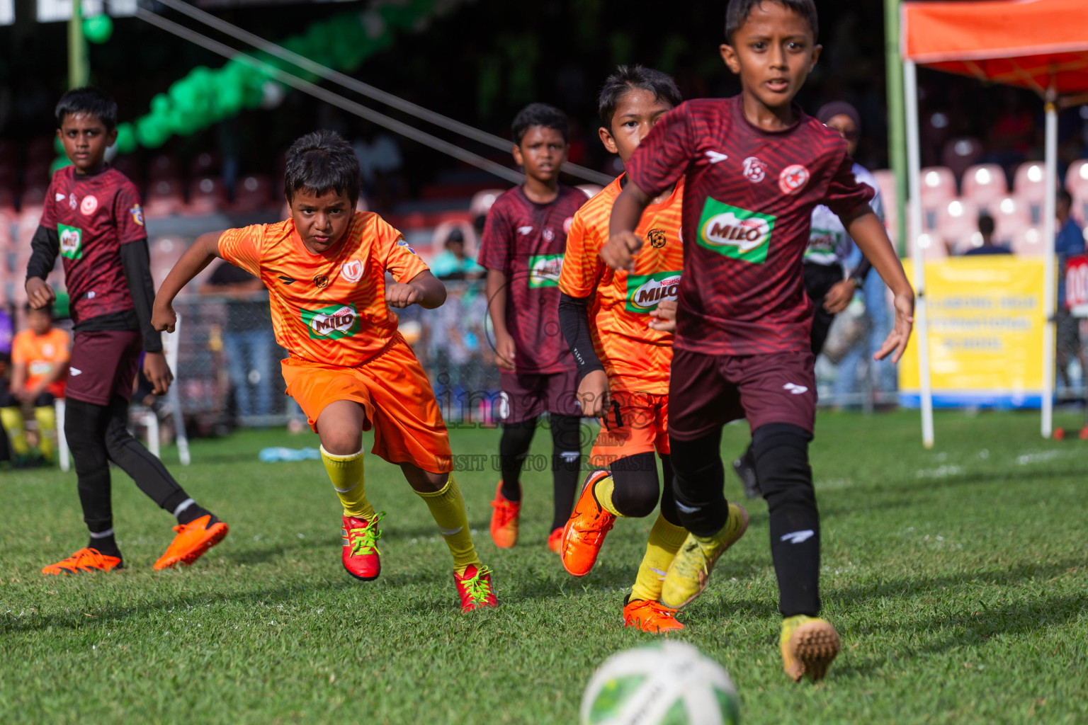 Day 2 of MILO Kids Football Fiesta was held at National Stadium in Male', Maldives on Saturday, 24th February 2024.