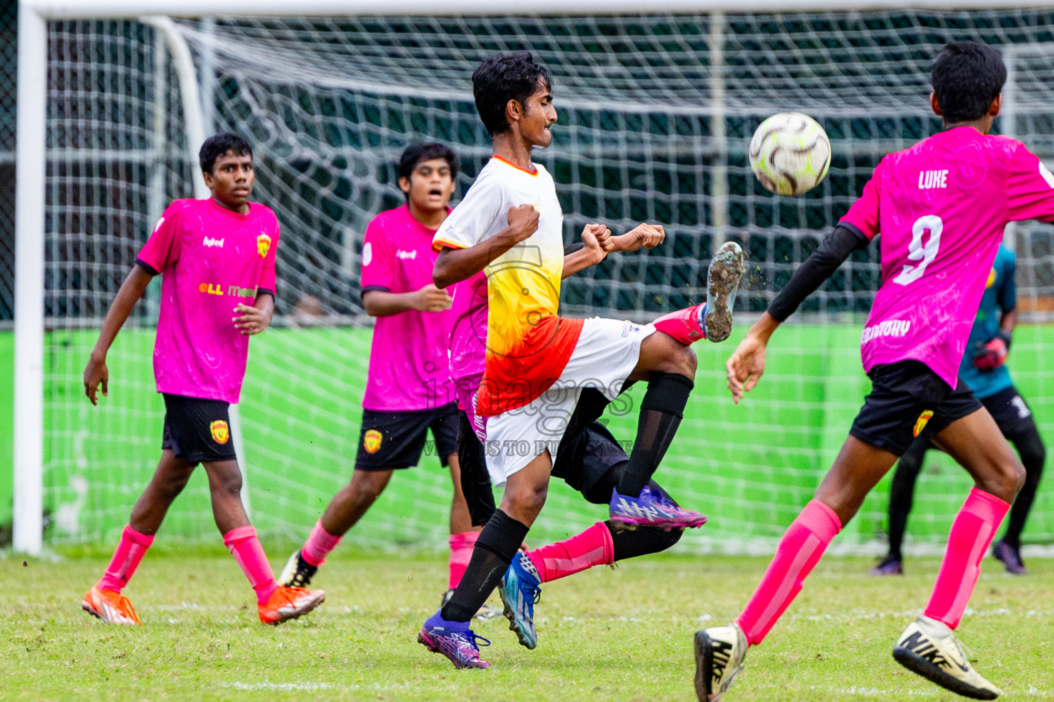 Club Eagles vs United Victory (U14) in Day 11 of Dhivehi Youth League 2024 held at Henveiru Stadium on Tuesday, 17th December 2024. Photos: Nausham Waheed / Images.mv