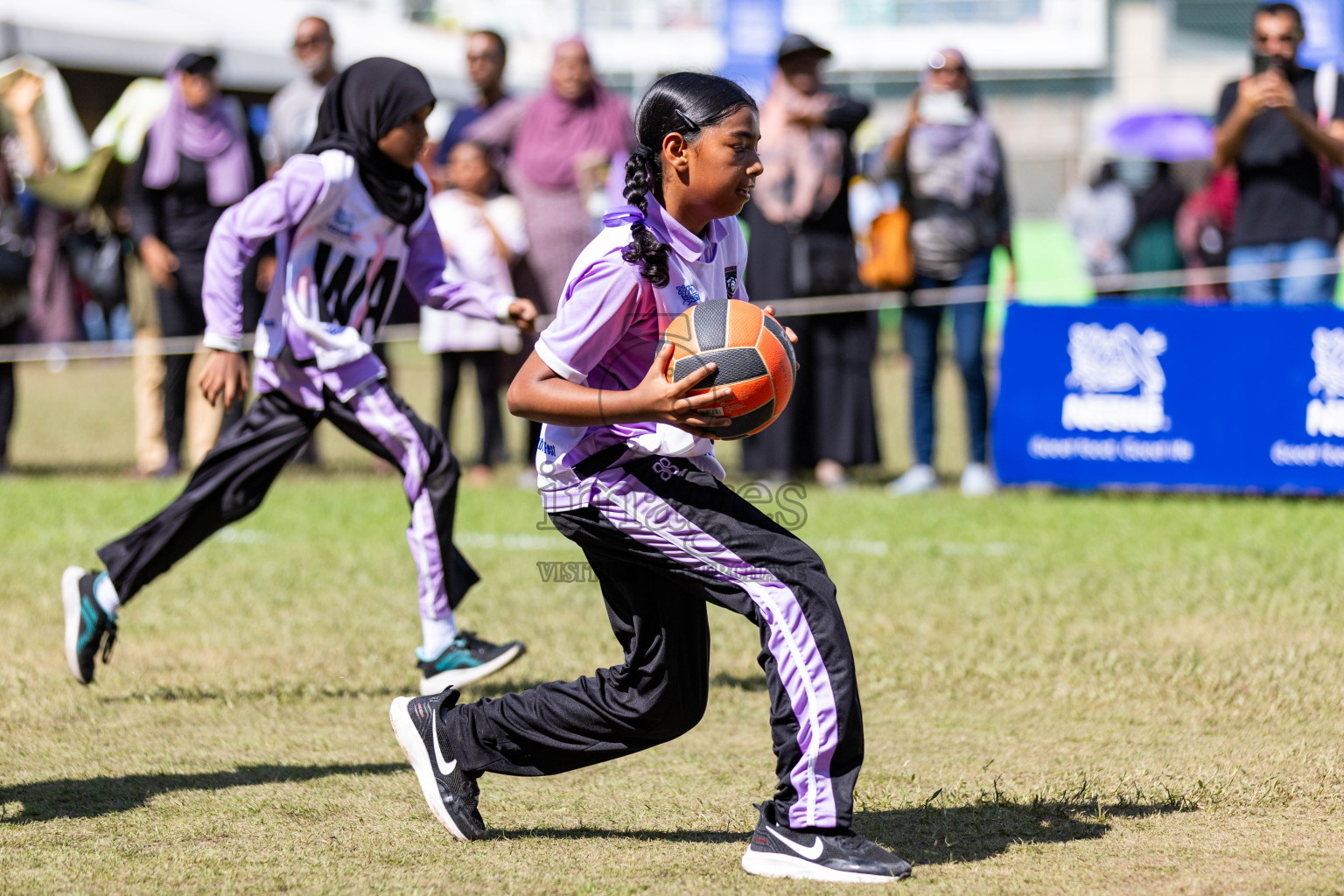 Day 3 of Nestle' Kids Netball Fiesta 2023 held in Henveyru Stadium, Male', Maldives on Saturday, 2nd December 2023. Photos by Nausham Waheed / Images.mv