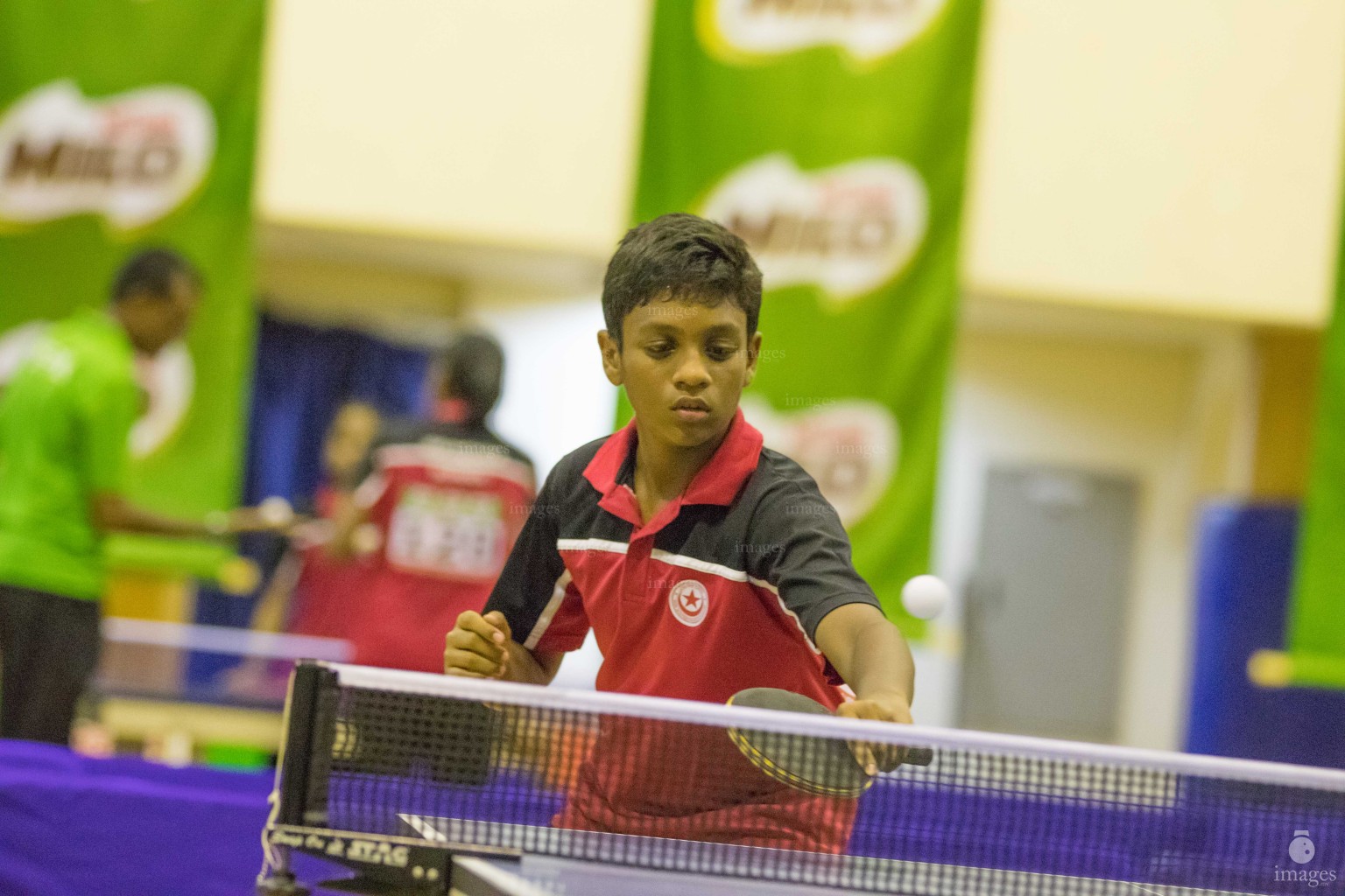 9th Milo Inter-school Table Tennis Championship 2017 Day 1 Saturday, September. 9, 2017.( Images.mv Photo/ Abdulla Abeedh ).