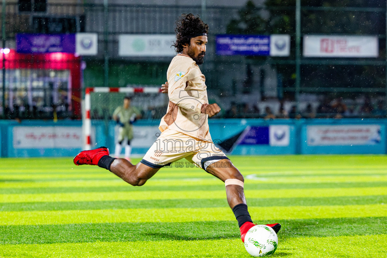 The Dee Ess Kay vs Dee Cee Jay Sc in Day 3 of Laamehi Dhiggaru Ekuveri Futsal Challenge 2025 was held on Saturday, 26th July 2025, at Dhiggaru Futsal Ground, Dhiggaru, Maldives Photos: Nausham Waheed / images.mv