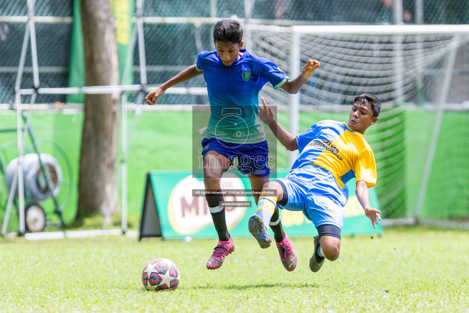 Day 2 of MILO Academy Championship 2023 (u14) was held in Henveyru Stadium Male', Maldives on 4th November 2023. Photos: Nausham Waheed / images.mv