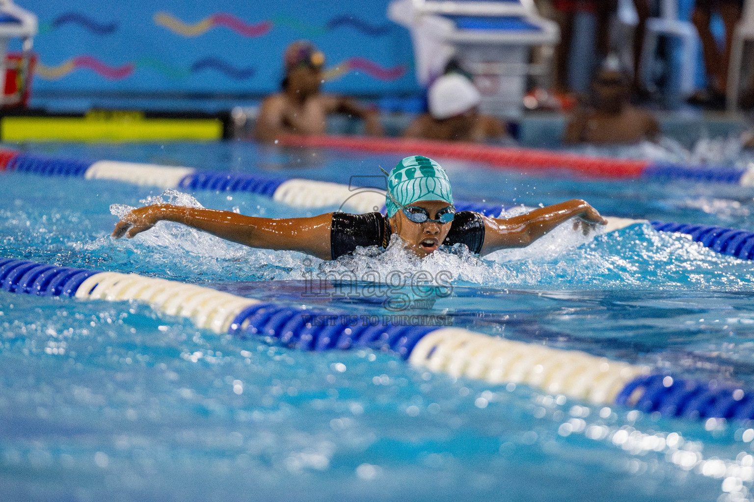 Day 4 of National Swimming Competition 2024 held in Hulhumale', Maldives on Monday, 16th December 2024. 
Photos: Hassan Simah / images.mv