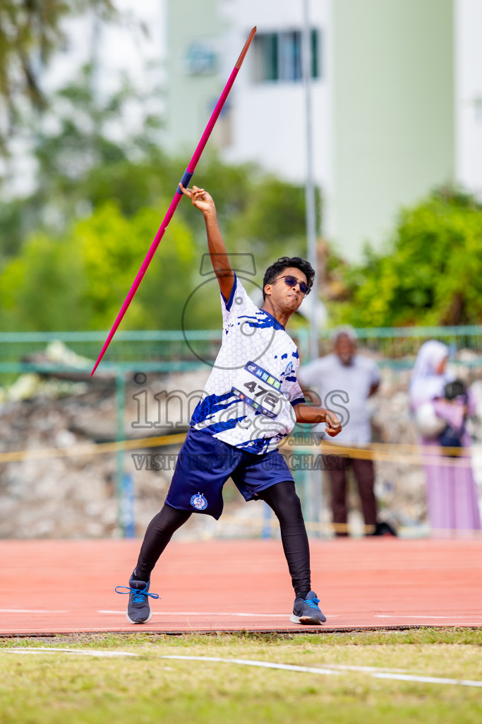 Day 6 of MWSC Interschool Athletics Championships 2024 held in Hulhumale Running Track, Hulhumale, Maldives on Thursday, 14th November 2024. Photos by: Nausham Waheed / Images.mv