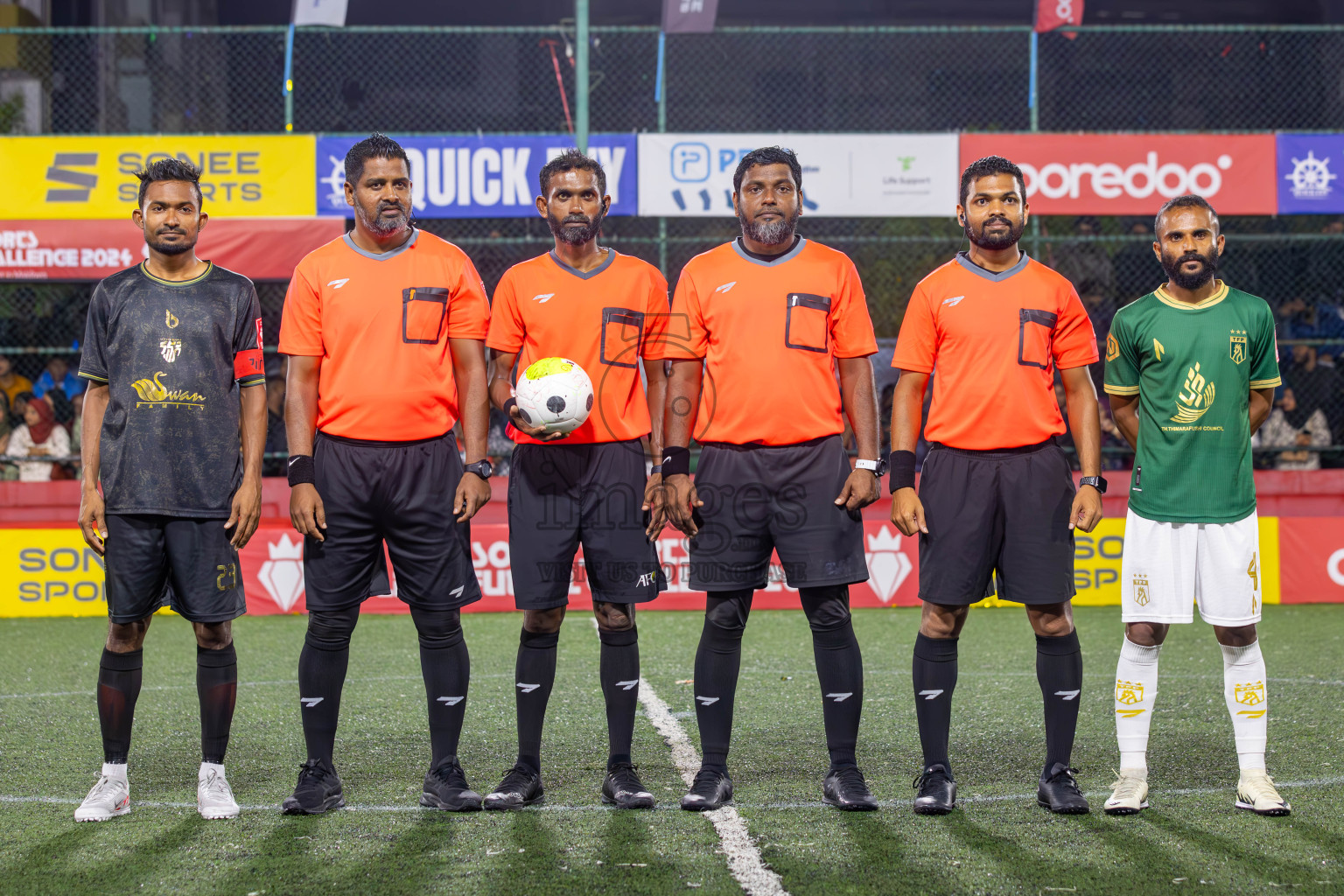 Th Thimarafushi vs HA Utheemu in Round of 16 on Day 40 of Golden Futsal Challenge 2024 which was held on Tuesday, 27th February 2024, in Hulhumale', Maldives Photos: Ismail Thoriq / images.mv