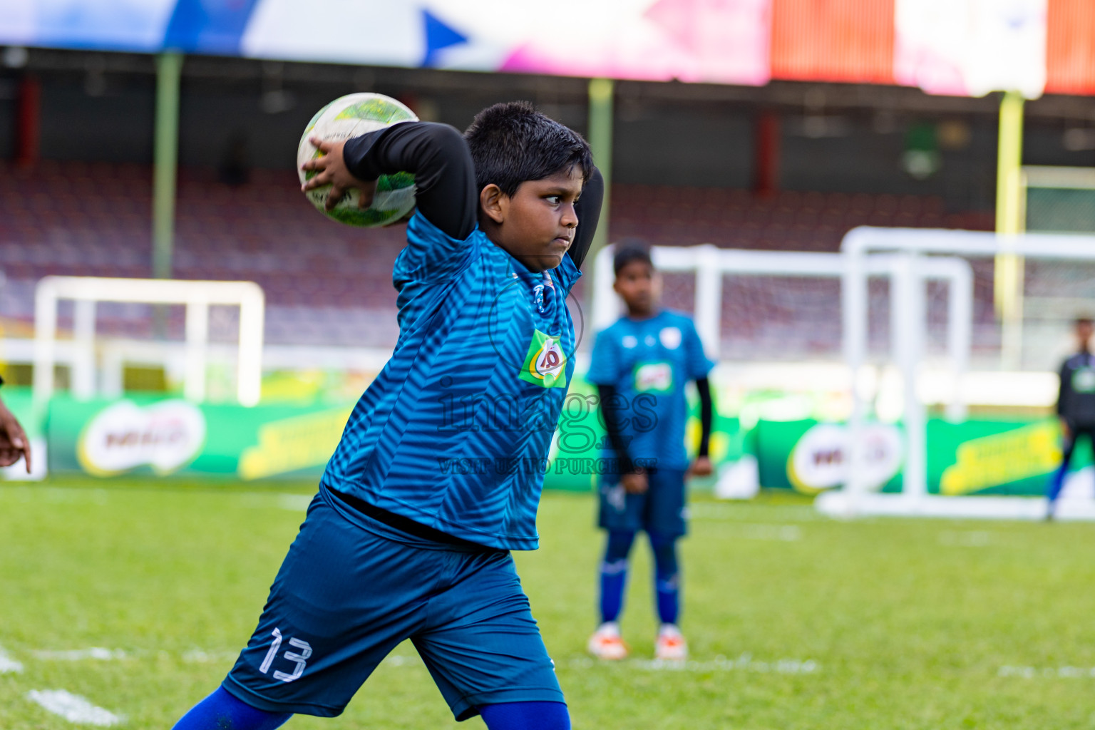 Day 2 of MILO Kids Football Fiesta was held at National Stadium in Male', Maldives on Saturday, 24th February 2024.