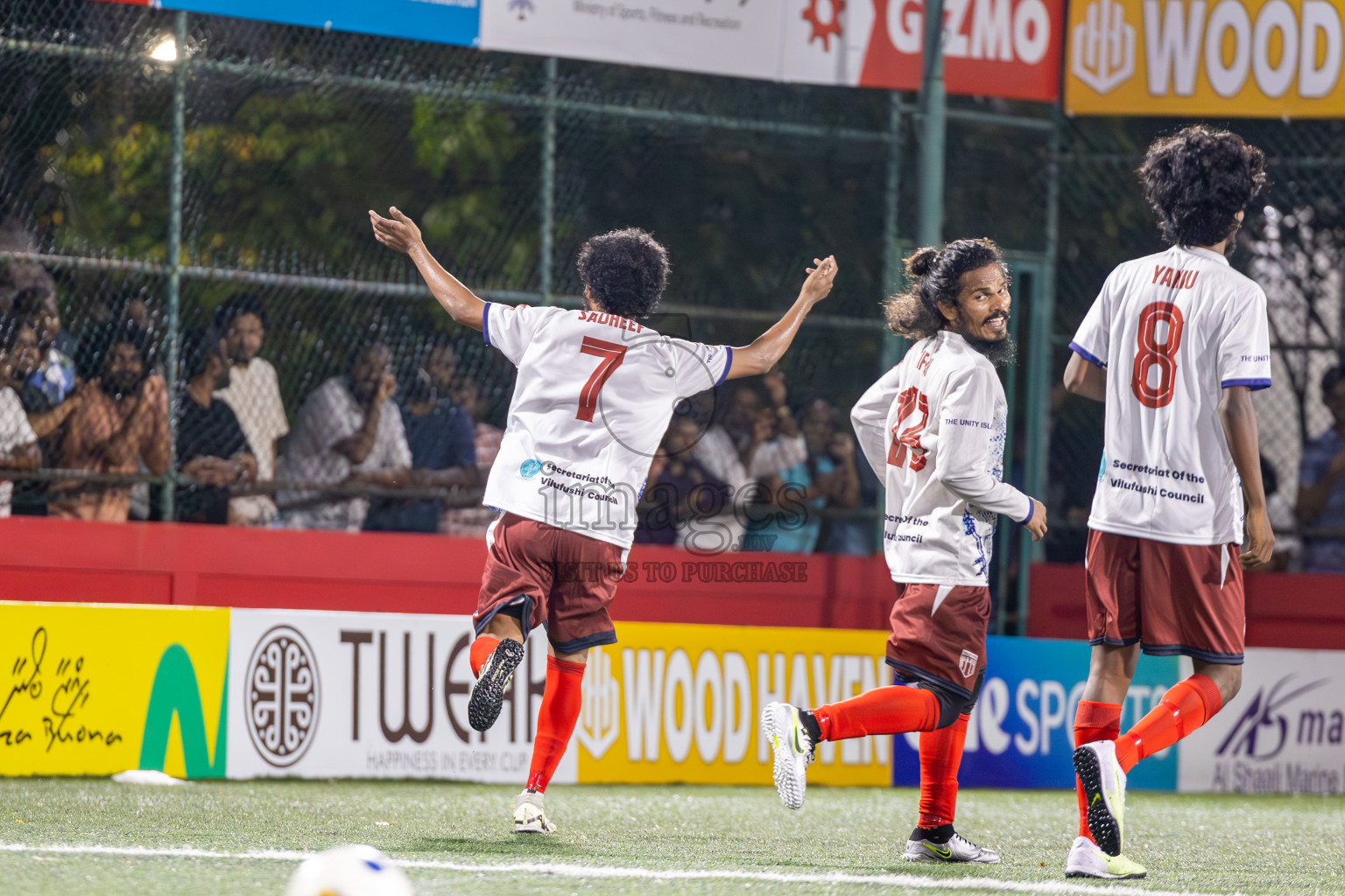 Th Dhiyamigili vs Th Vilufushi  in Day 6 of Golden Futsal Challenge 2025 on Friday, 6th January 2025, in Hulhumale', Maldives
Photos: Ismail Thoriq / images.mv